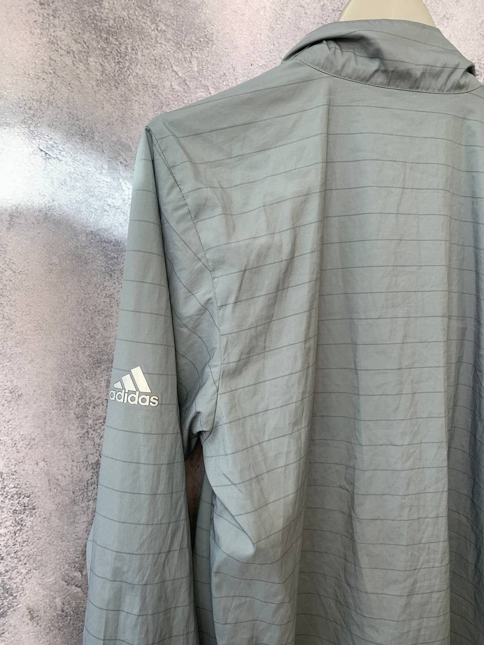 Adidas Adidas Climaproof Vintage 2010 Striped Jacket Gray size M Size US M / EU 48-50 / 2 - 3 Thumbnail