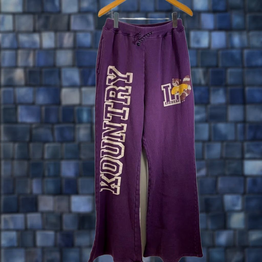Kapital KAPITAL Pants Casual Stylish Logo Purple Cotton Men's M Logo USED Size US 31 - 1 Thumbnail