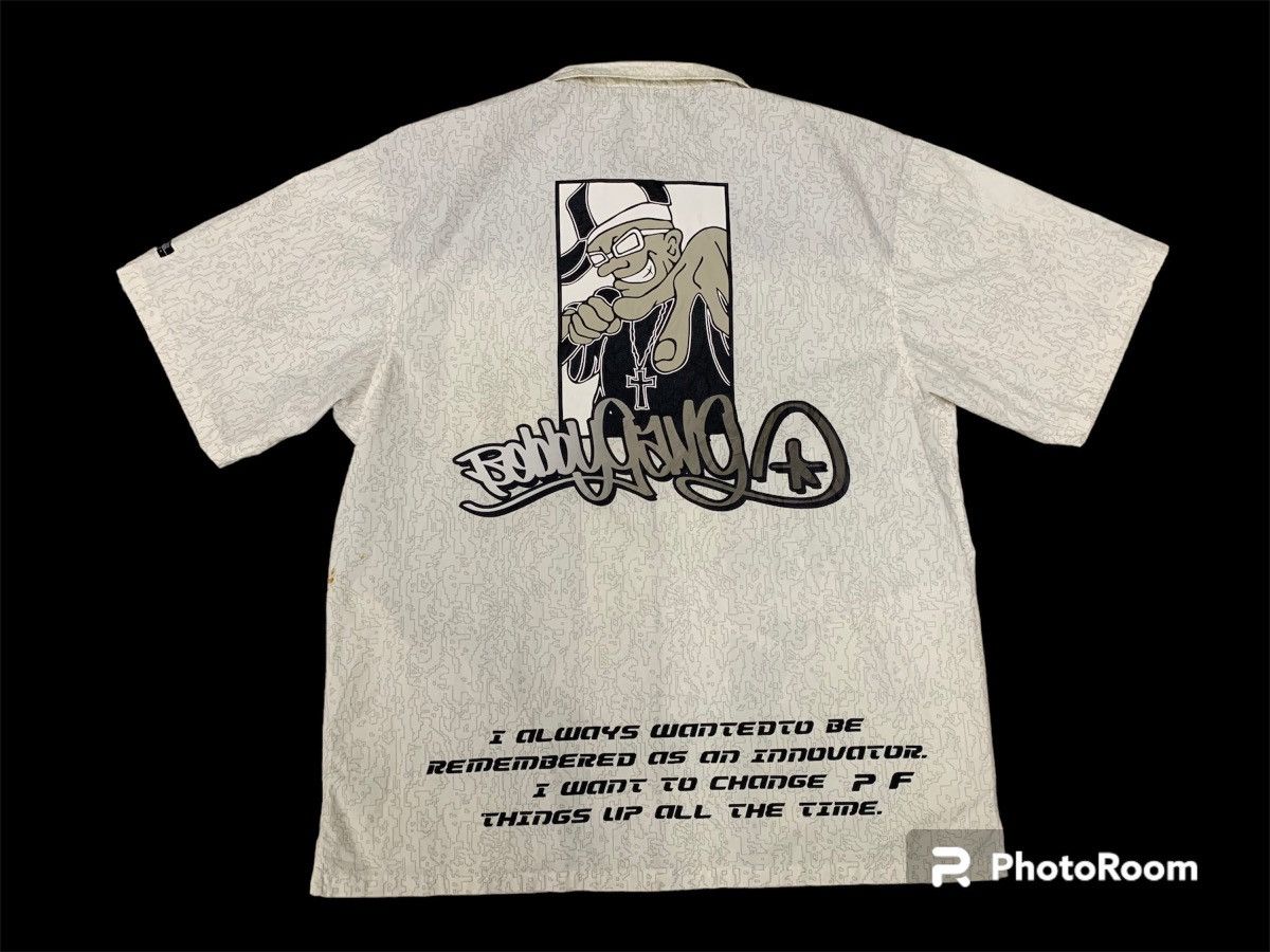 image of Jnco x Southpole Y2K Japanese Hiphop Style Shirt Brand Bobby Gang in White, Men's (Size Large)