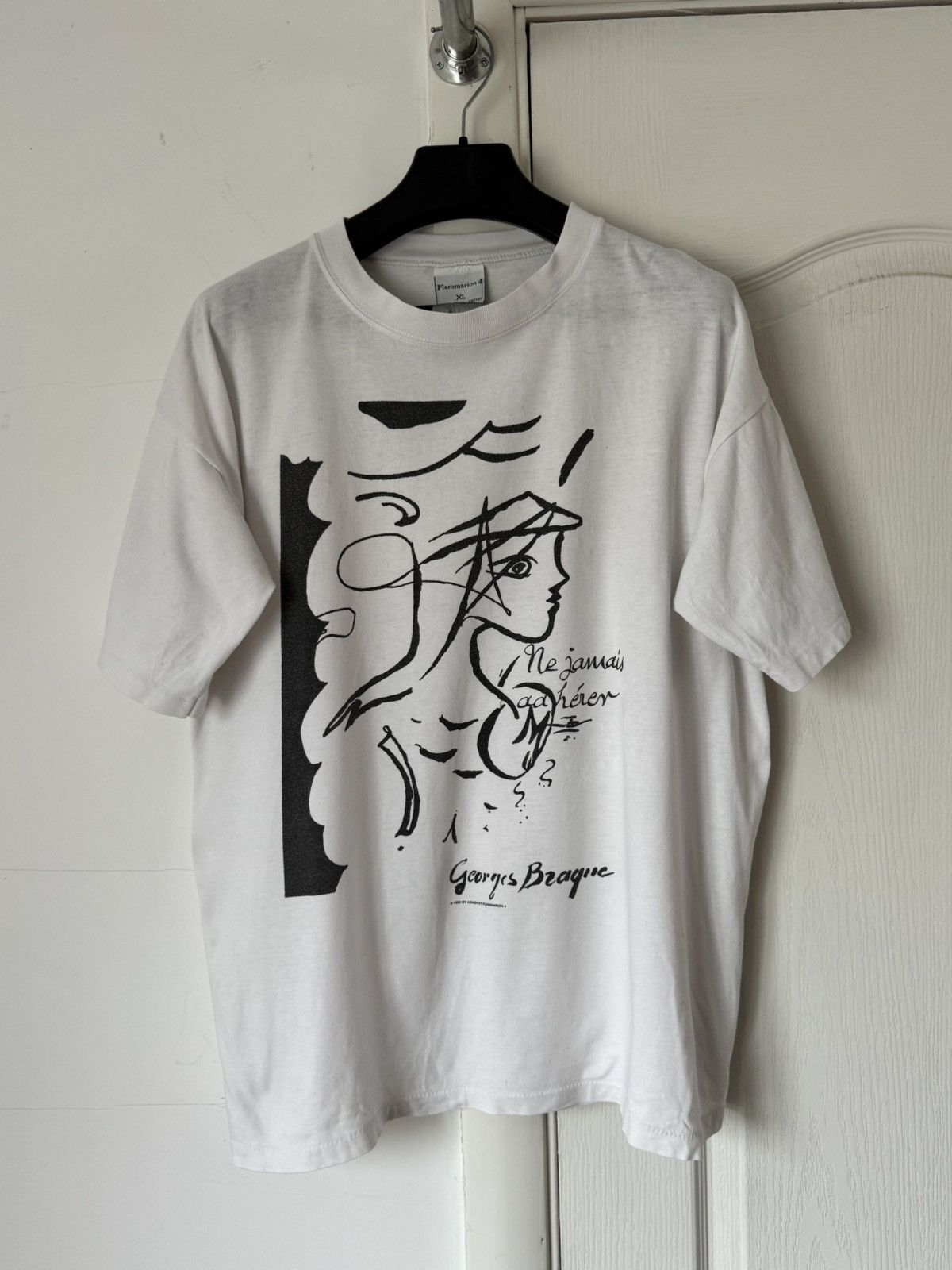Band Tees Vintage 1990 Flammarion 4 George Braque Art Graphic Tee Size US L / EU 52-54 / 3 - 1 Thumbnail