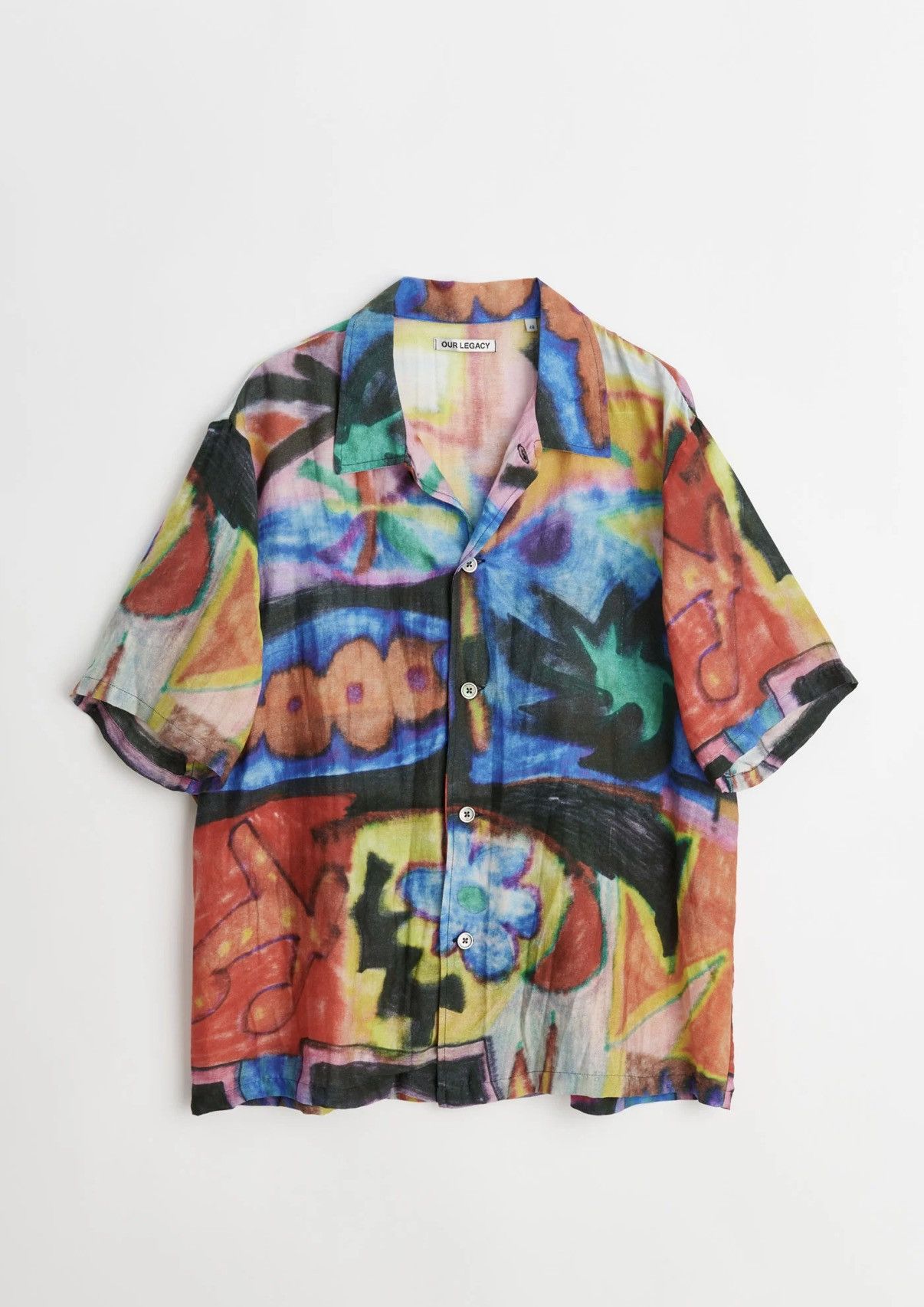 Our Legacy BOX SHIRT Landscape Daylight Print $320 Retail