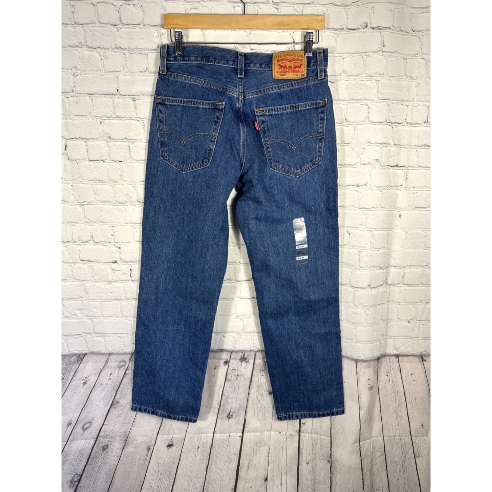 Levi's Levi's 505 Jeans Men Regular Denim Stretch 30x30 Straight Blue Size US 30 / EU 46 - 5 Thumbnail