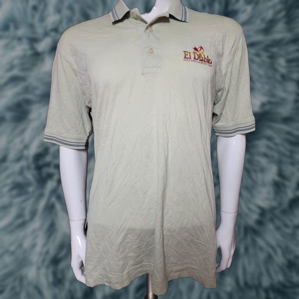 Vintage El Diablo Golf & Country Club Polo Shirt Large Citrus Springs FL Nice Shirt Polo Men L Green 100% Cotton Golf Logo Vintage: No Page & Tuttle Size US L / EU 52-54 / 3 - 1 Thumbnail