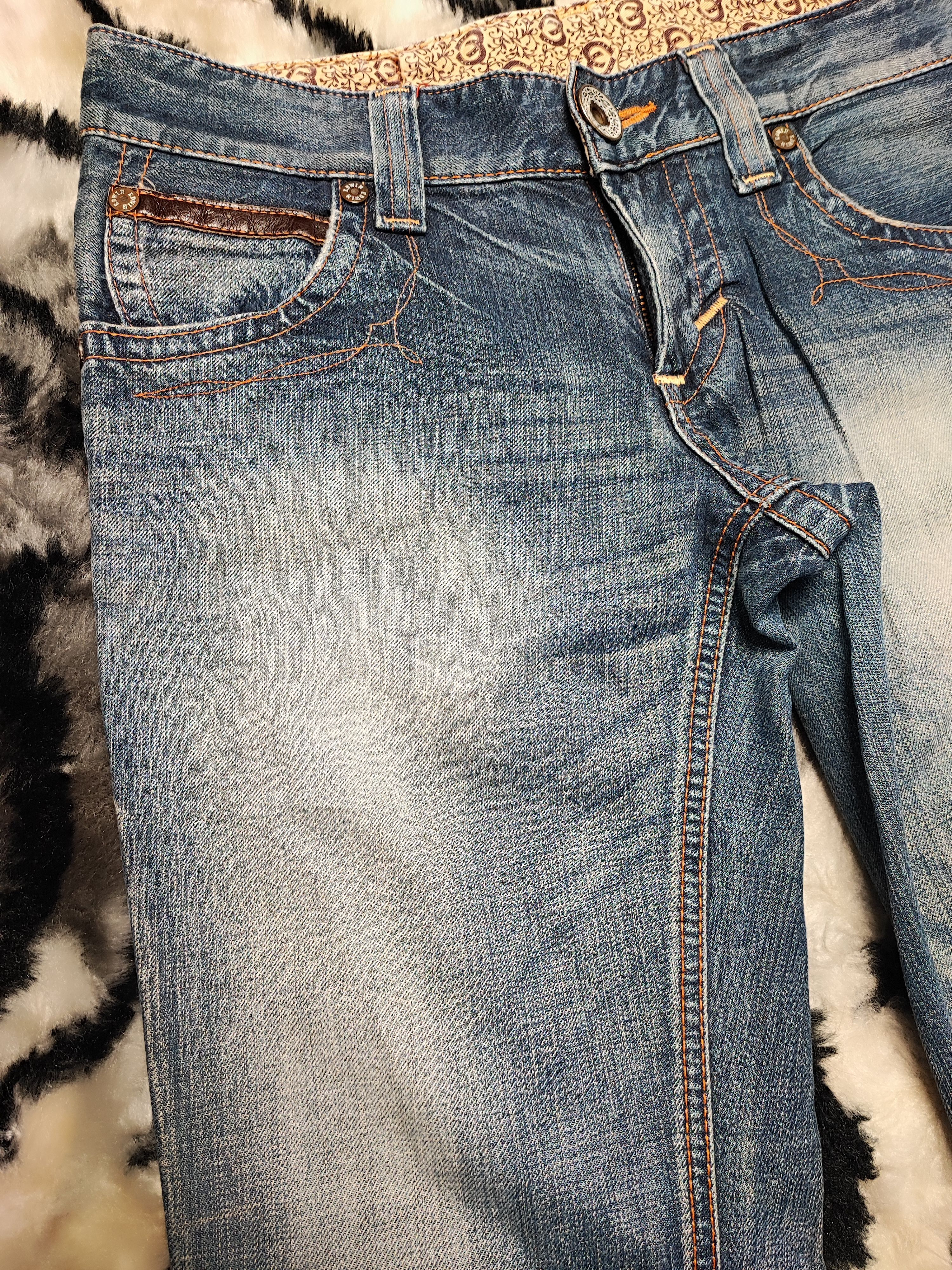 Edwin × If Six Was Nine × Japanese Brand VTG EDWIN 503 BLUE TRIP JEANS VERY RARE Size 31" - 6 Thumbnail