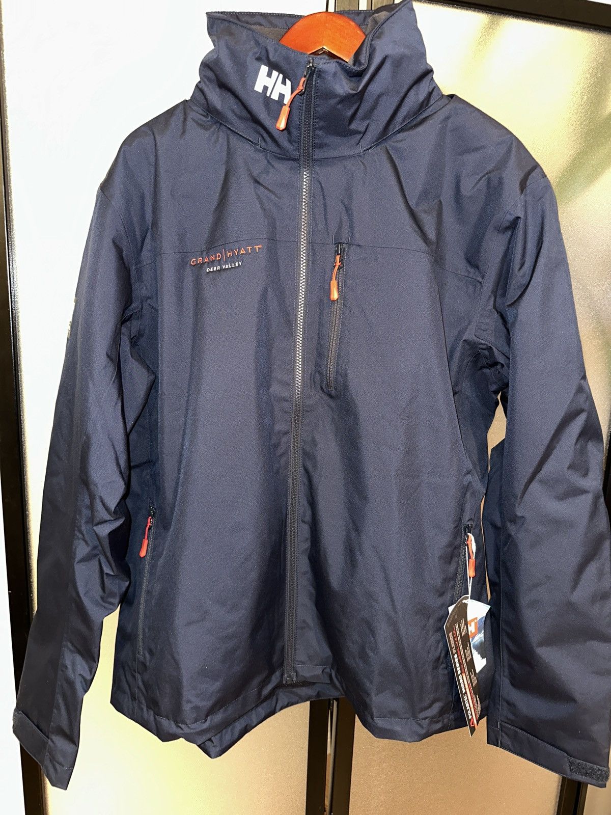 Helly Hansen HELLY HANSEN CREW HOODED MIDLAYER JACKET NAVY 34442 597 Size US XL / EU 56 / 4 - 2 Thumbnail