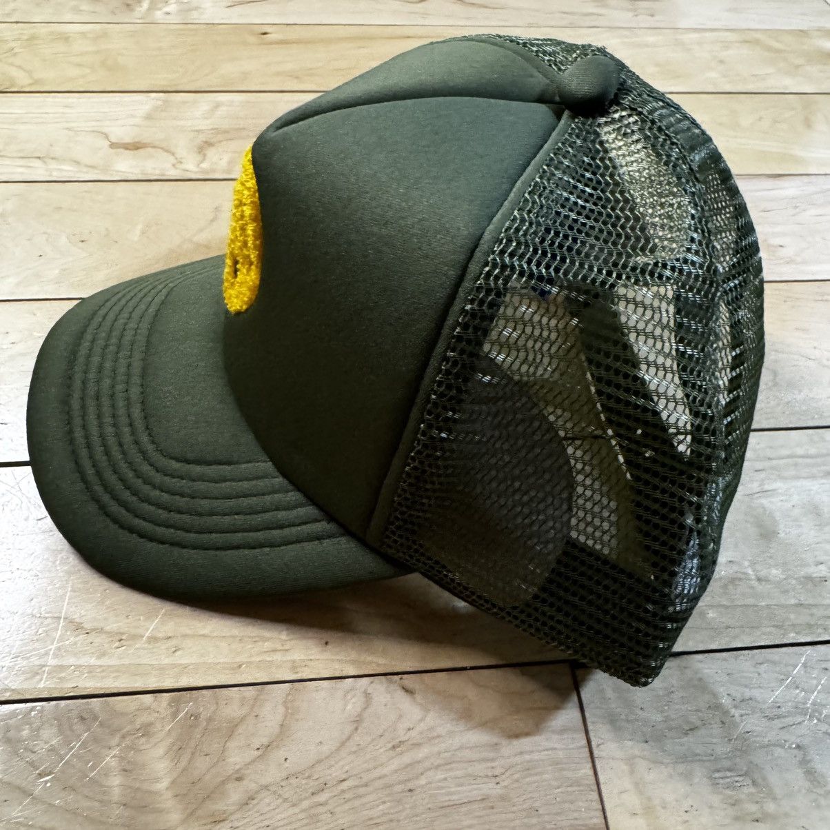 Market Chinatown Market Smiley Upside Down Trucker Hat Kelp Size ONE SIZE - 2 Thumbnail