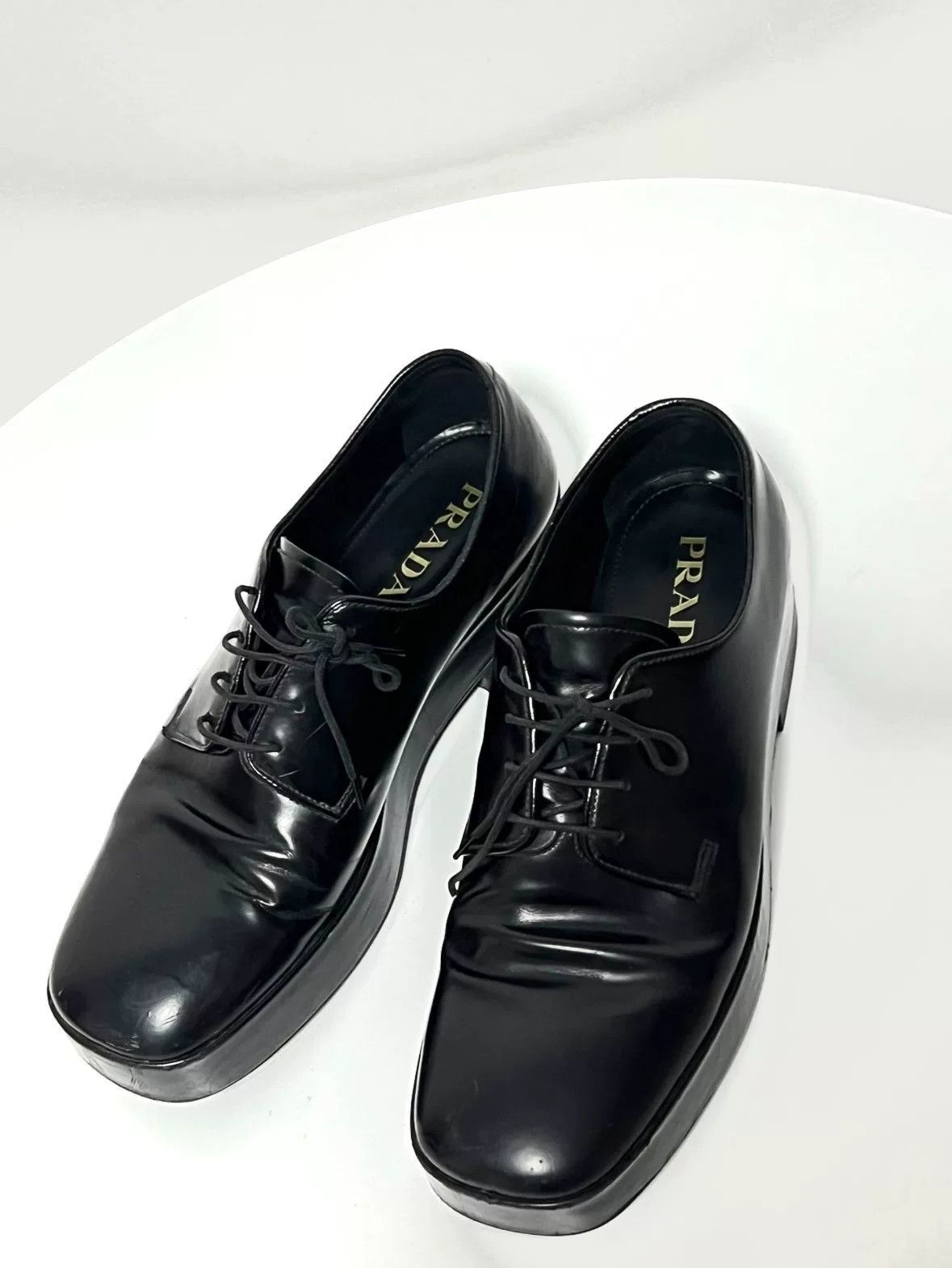 Prada Prada Square-Toe Derby Shoes Size US 8 / EU 41 - 1 Thumbnail