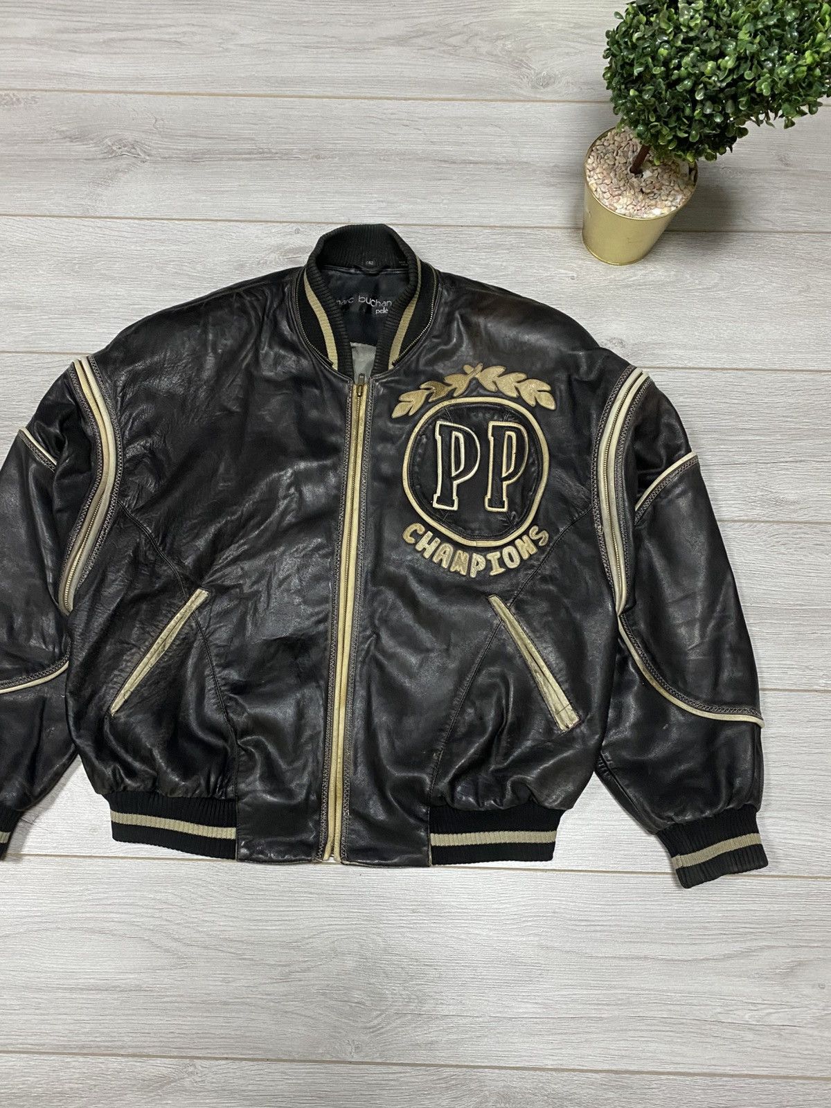 Pelle Pelle Pelle Pelle 🔥SODA 2in1 vest vintage hood leather bomber Marc Size US XL / EU 56 / 4 - 8 Thumbnail