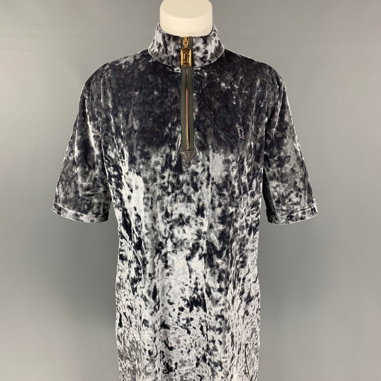 Marc Jacobs MARC JACOBS Size 4 Dark Gray Metallic Polyester Mini Dress Size S / US 4 / IT 40 - 2 Thumbnail