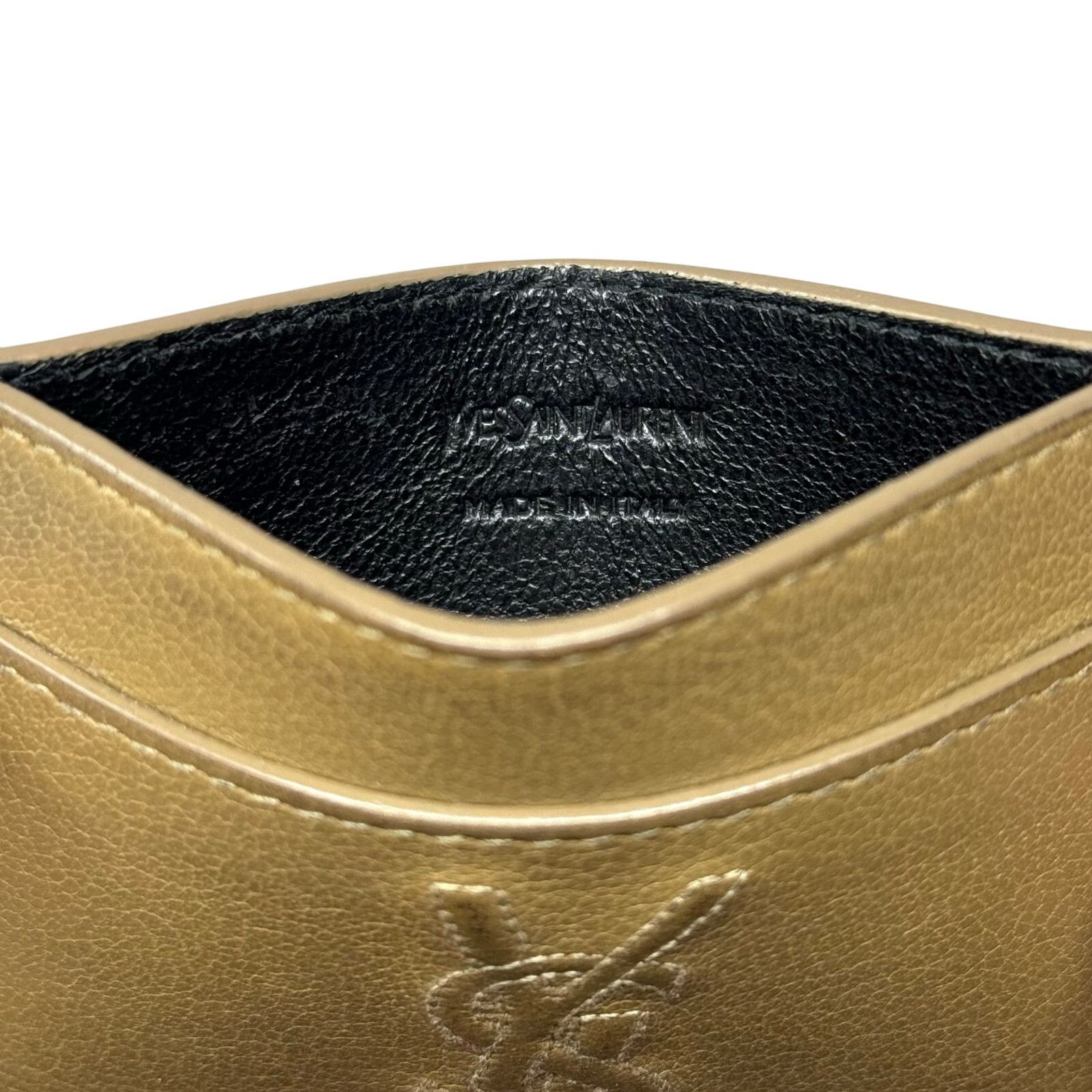 Saint Laurent Paris YSL Logo Cardholder Wallet Size ONE SIZE - 4 Thumbnail