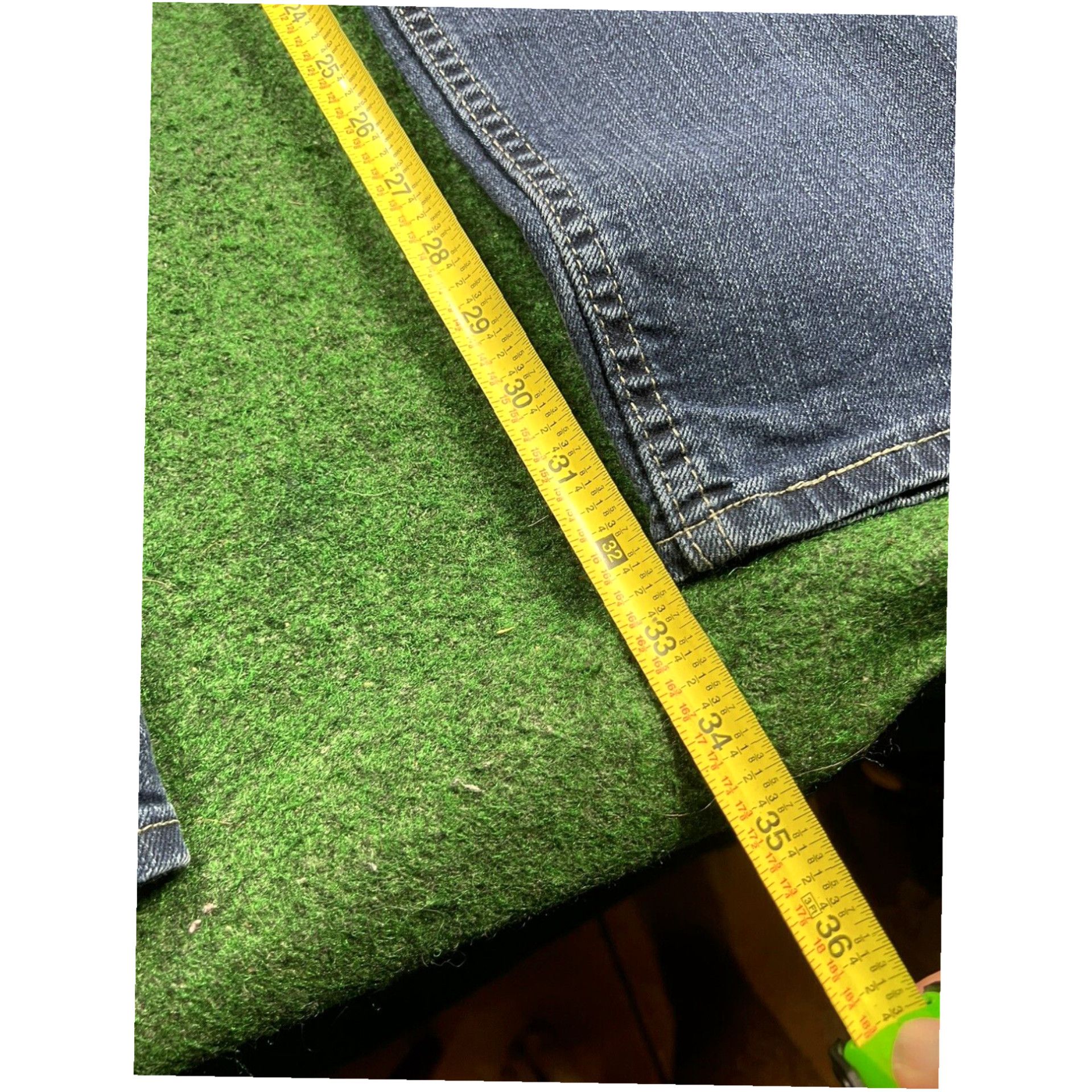 Lee Riders by Lee Womens 16 Mid Rise Denim Jeans Dark Wash Blue Zip 32x32.5 Size 38" / US 16 / IT 52 - 5 Thumbnail