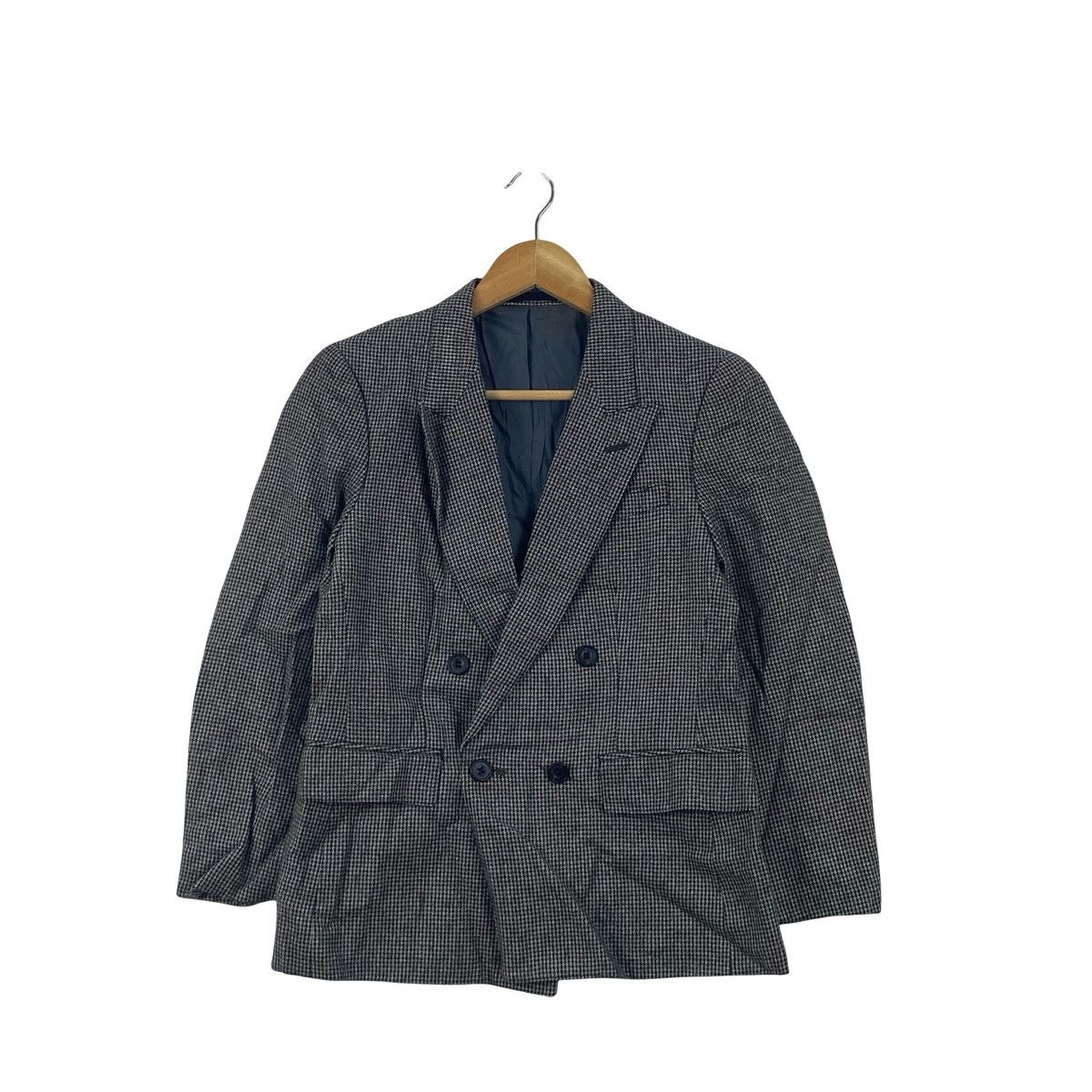 Burberry Vintage BURBERRYS HOUNDSTOOTH DOUBLE Breasted Tailored Size S / US 4 / IT 40 - 3 Thumbnail