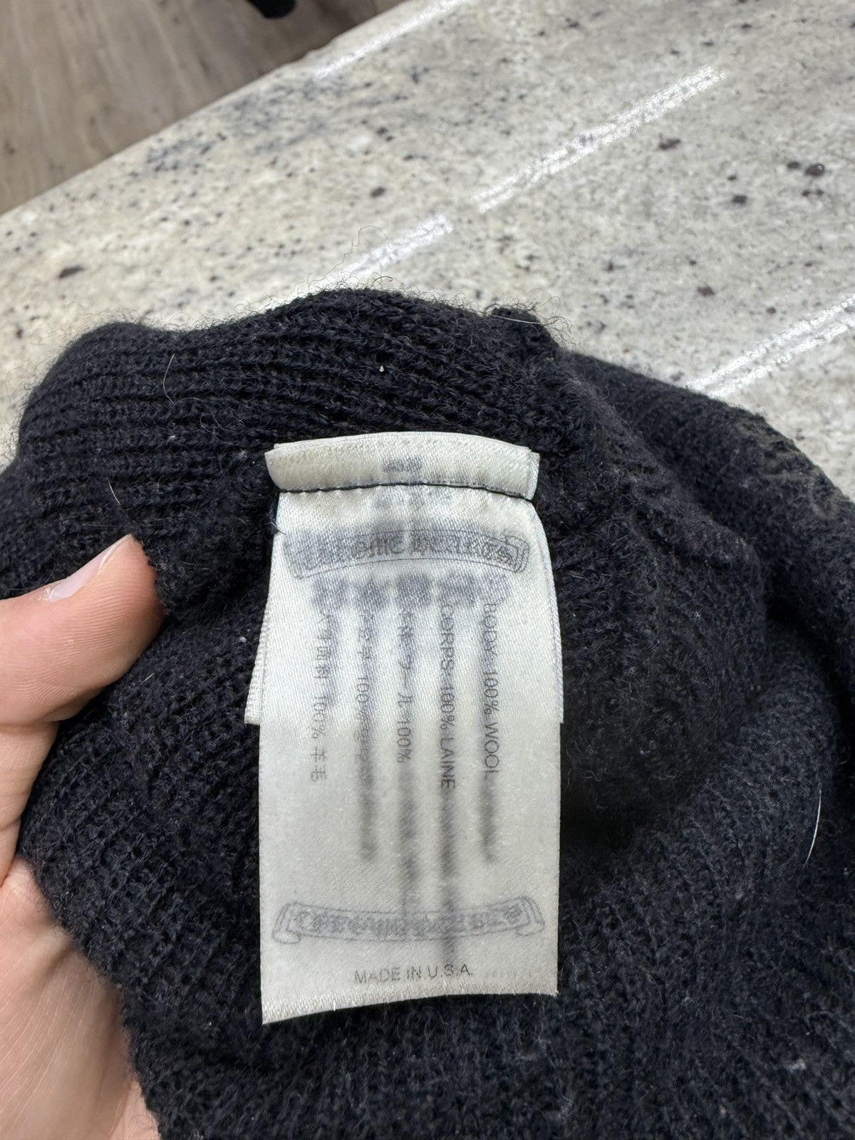 Chrome Hearts Chrome Hearts Black Cross Beanie Size ONE SIZE - 5 Thumbnail