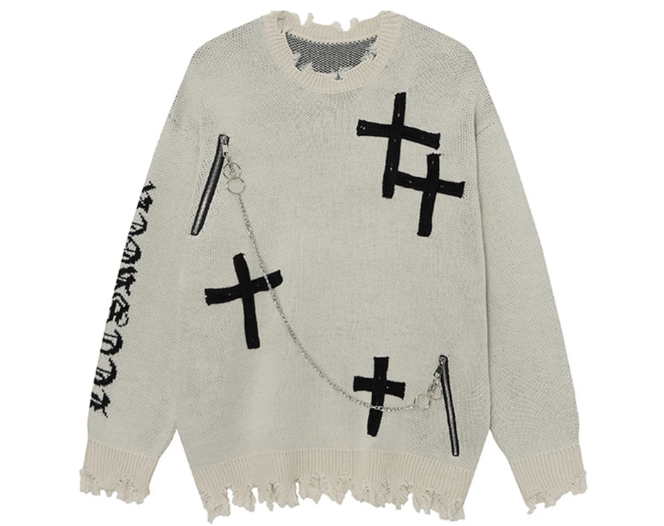 Japanese Brand Gothic Punk Sweaters Size US M / EU 48-50 / 2 - 1 Thumbnail