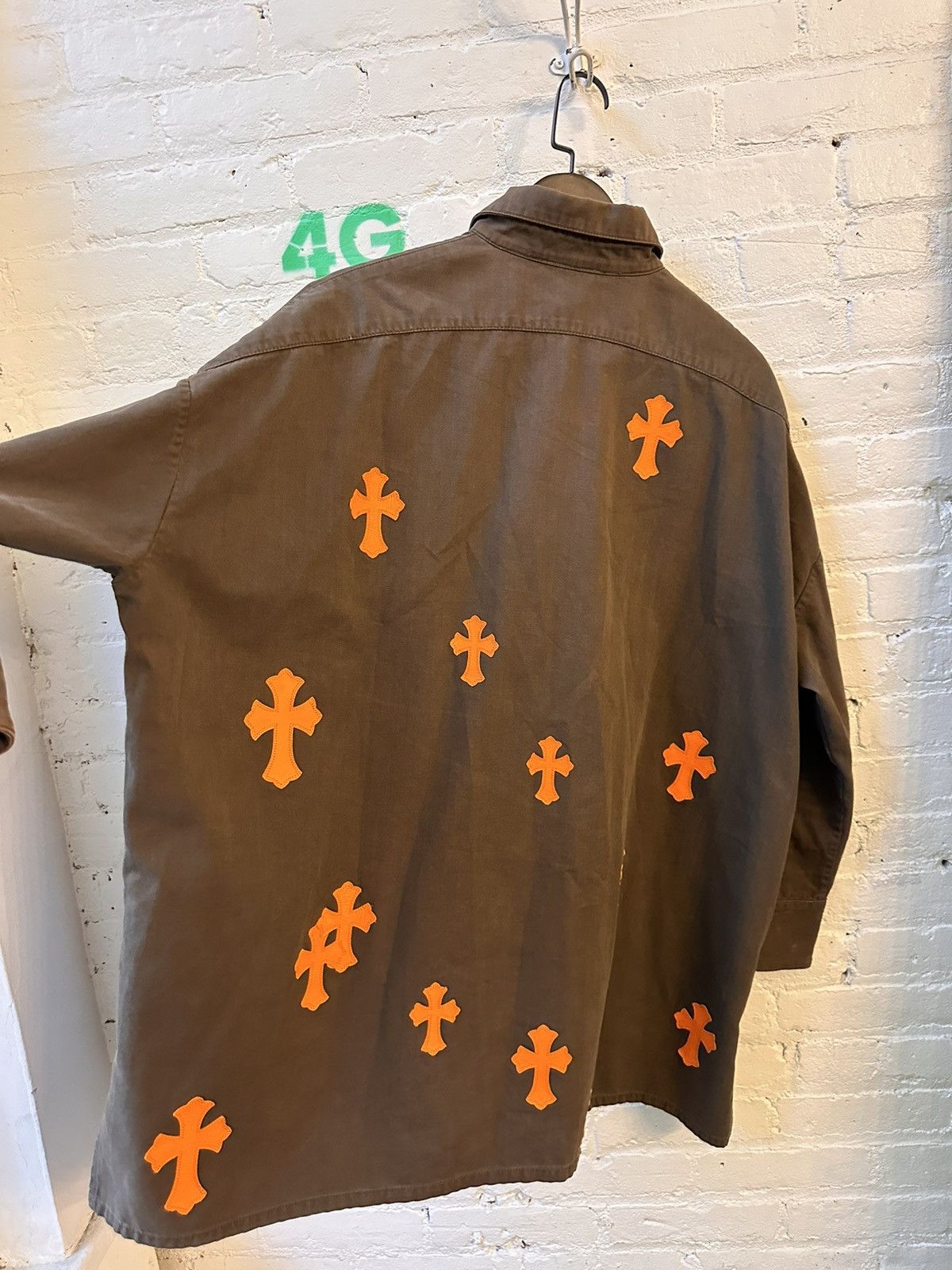 Chrome Hearts CHROME HEARTS 1/1 FLOODED CROSS PATCH JACKET SHIRT M/L/XL Size US XL / EU 56 / 4 - 2 Thumbnail