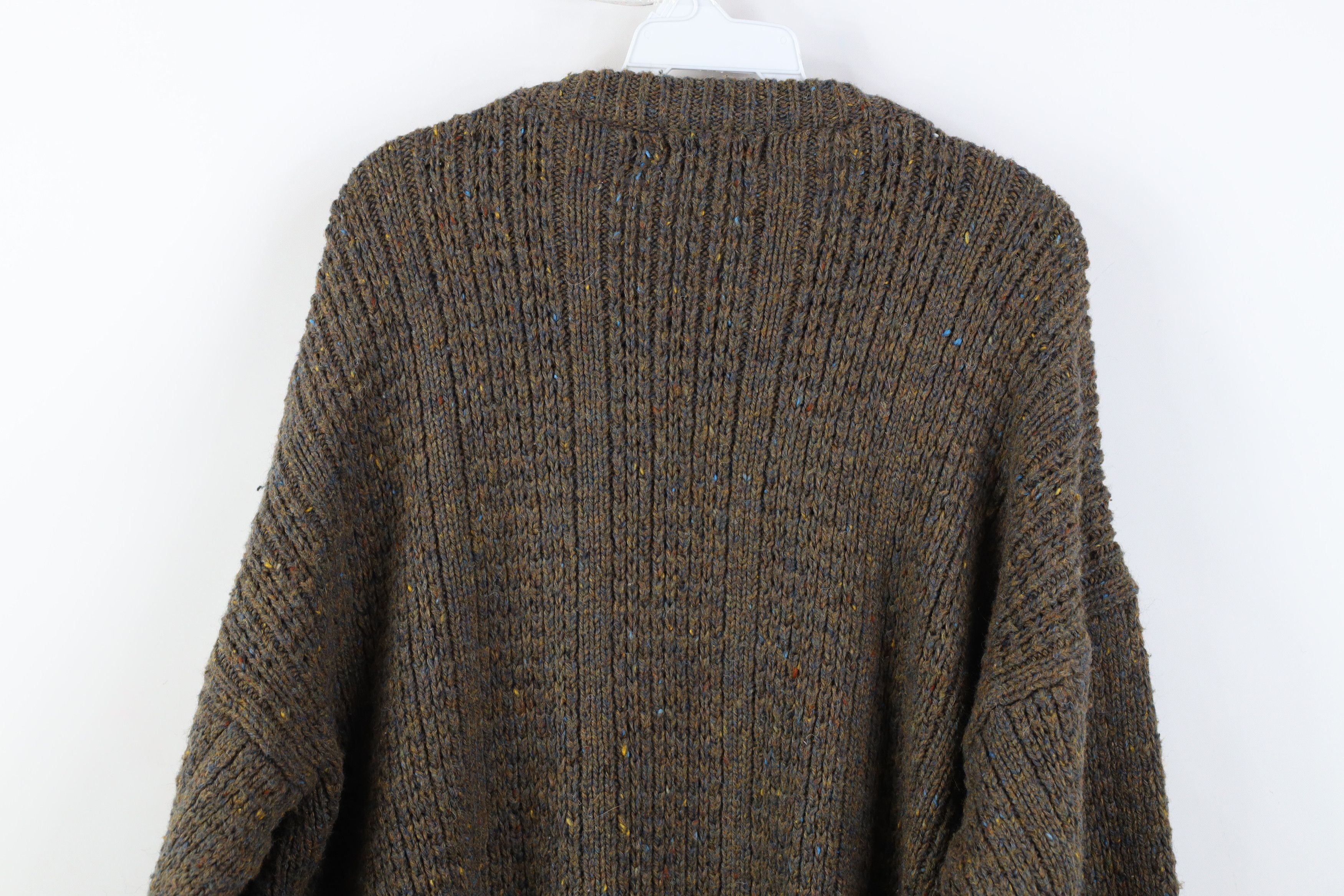 Vintage Vintage 90s Streetwear Chunky Cable Knit Fisherman Sweater Size US L / EU 52-54 / 3 - 9 Thumbnail