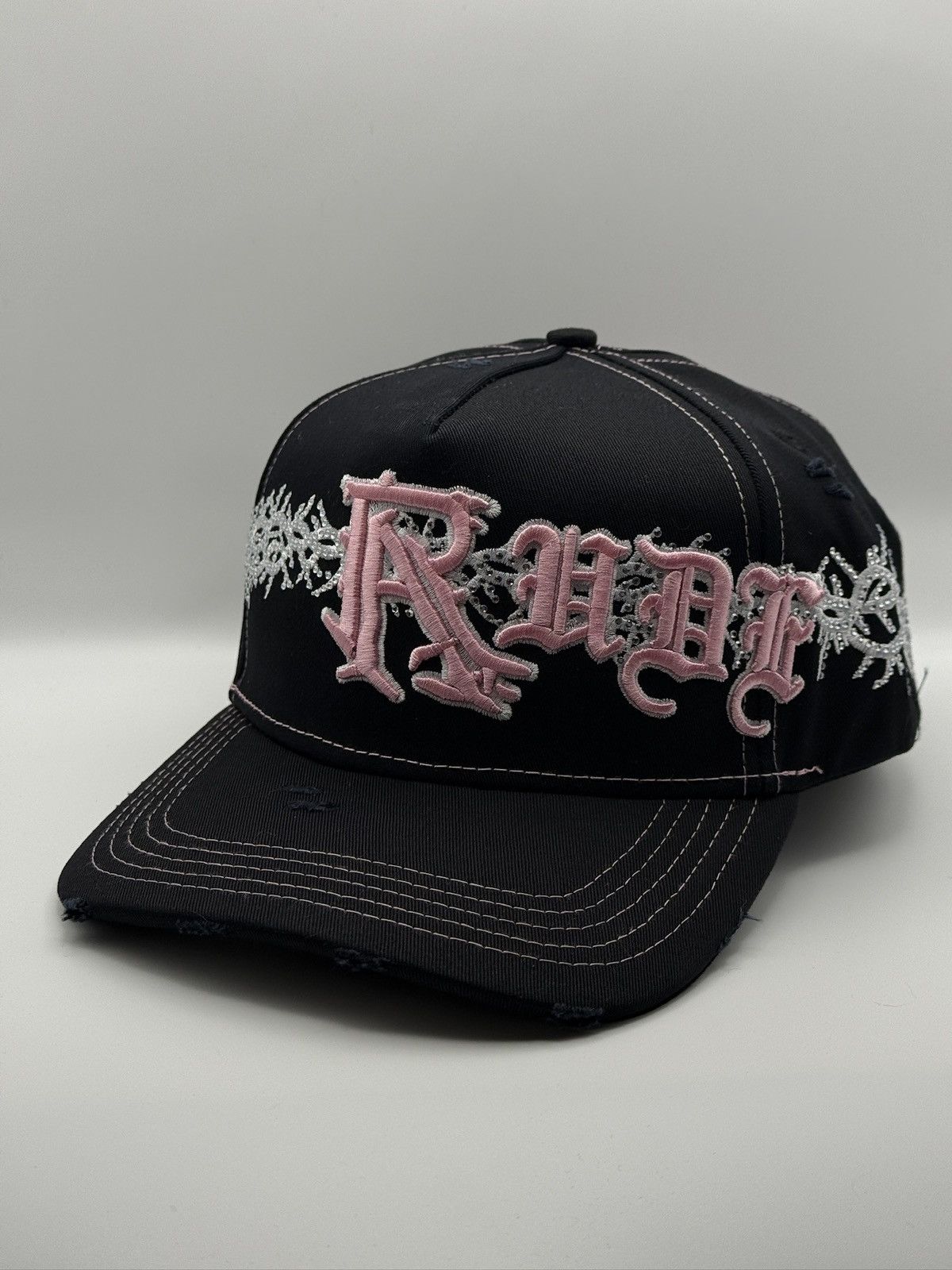 Other Rude Awakenings “Crown of Thorns” Snapback (Black/Pink) Size ONE SIZE - 2 Thumbnail