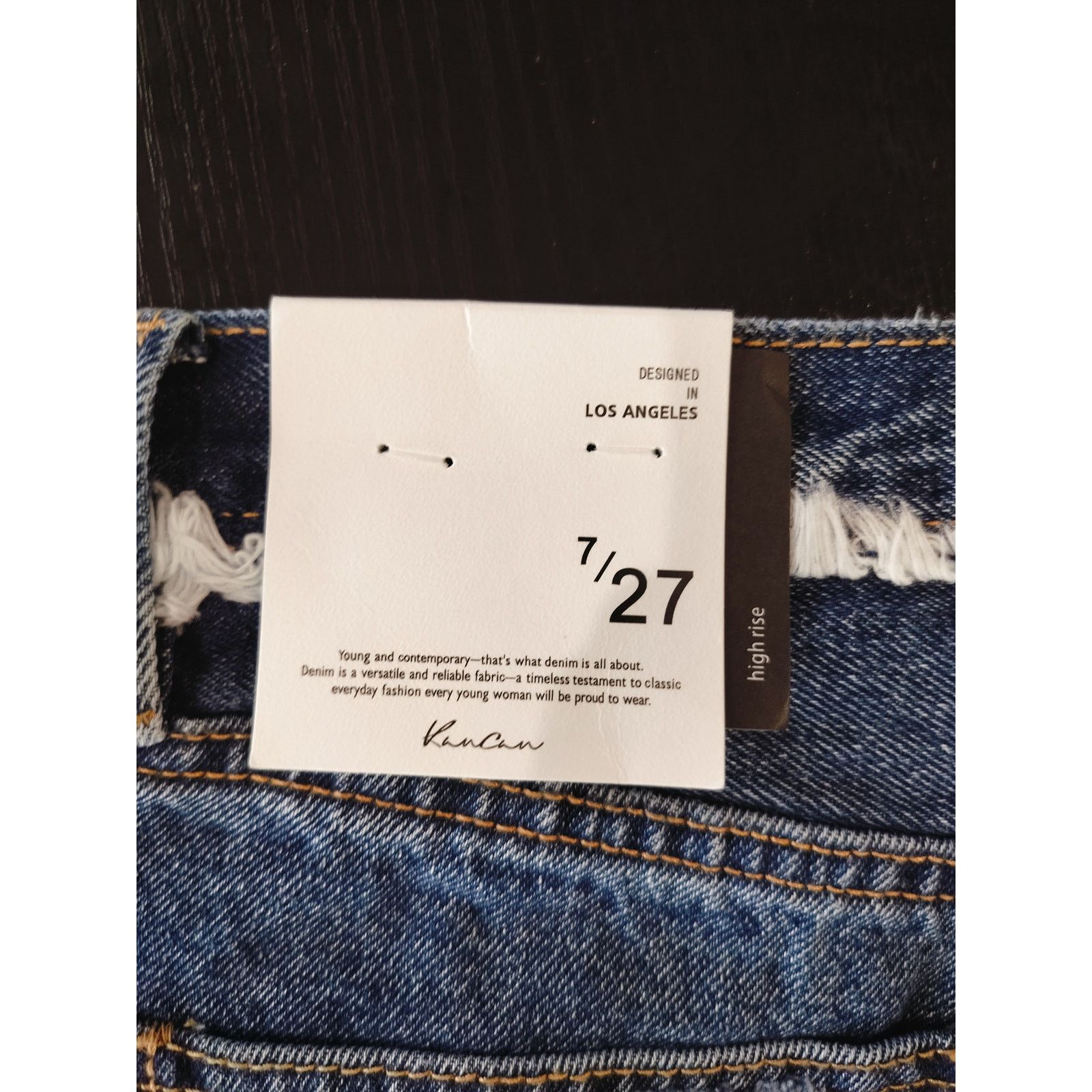 Other KanCan High Rise Distressed Shorts Button Fly Size 27 * Size 27" / US 4 / IT 40 - 6 Thumbnail