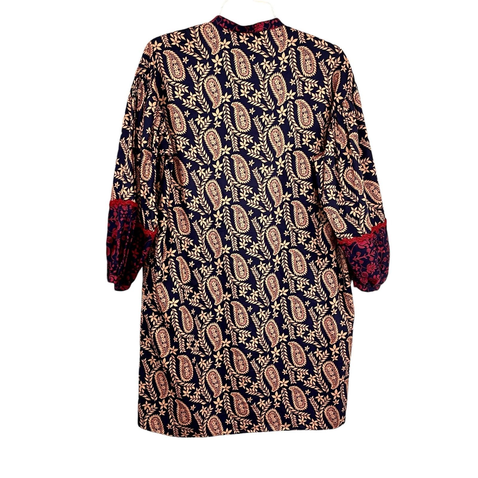 Sachin & Babi Sachin & Babi Celestine Paisley Print Tunic Shift Dress Size XS / US 0-2 / IT 36-38 - 7 Thumbnail