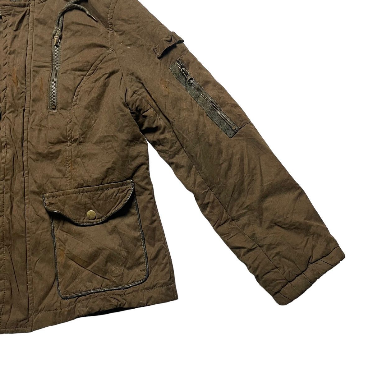 14th Addiction 🇯🇵 BOBSON BUTTON UP ZIPPER FUR SHERPA HOODIE JACKET Size US M / EU 48-50 / 2 - 4 Thumbnail