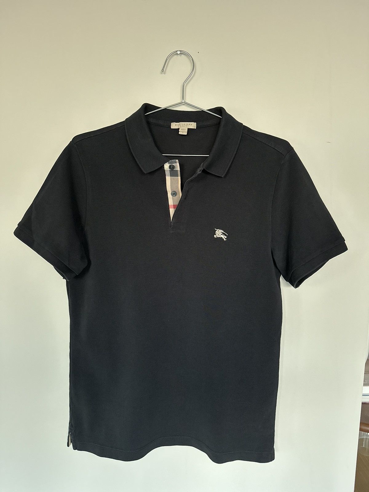 Image of Burberry Polo in Black, Men's (Size Small)