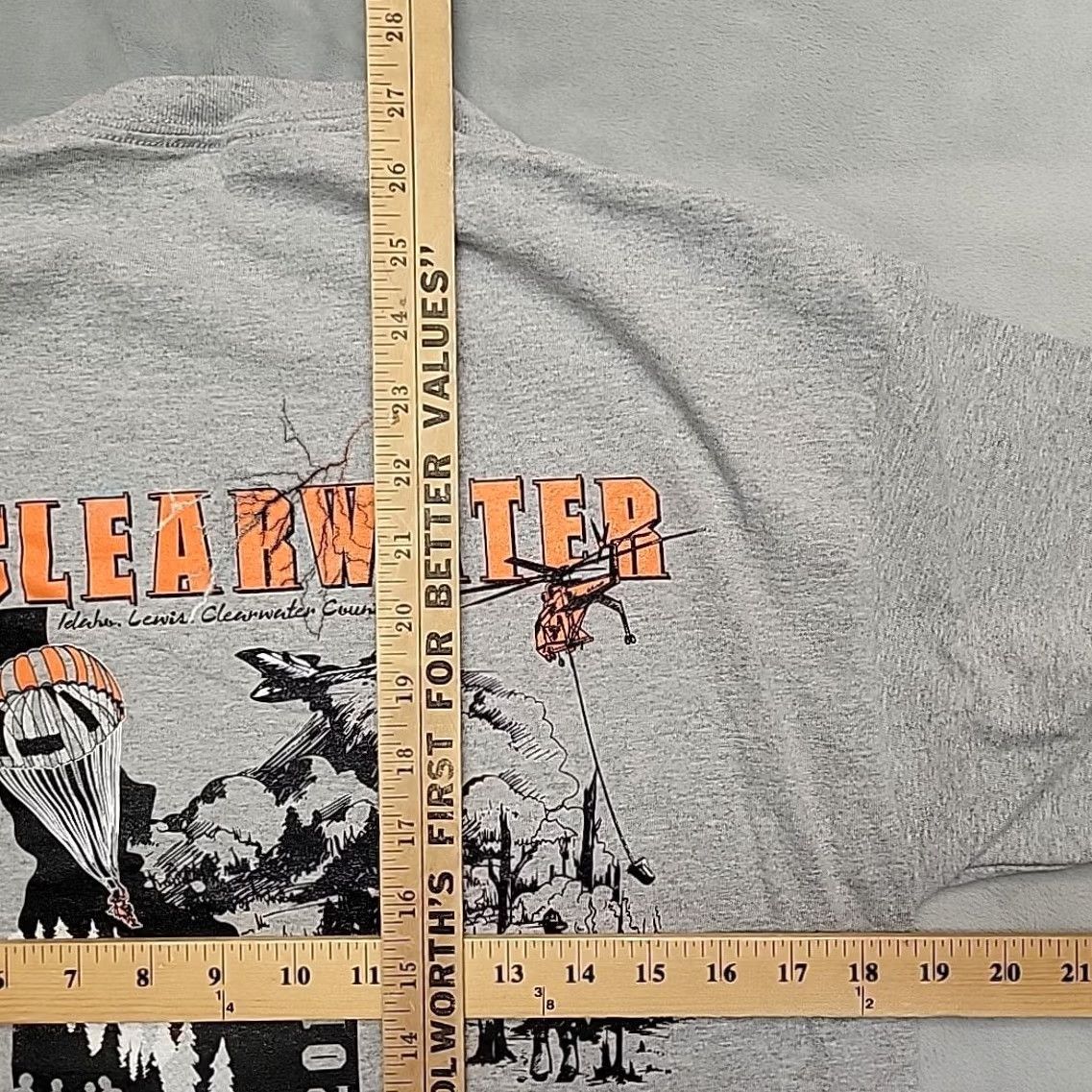 Vintage Wildland Firefighter Shirt Mens M 2015 Clearwater Complex Lewis Idaho Forest Shirt Mens M Gray Graphic Print Outdoor 2010s Firefighter Mens Shirts Size US M / EU 48-50 / 2 - 6 Thumbnail