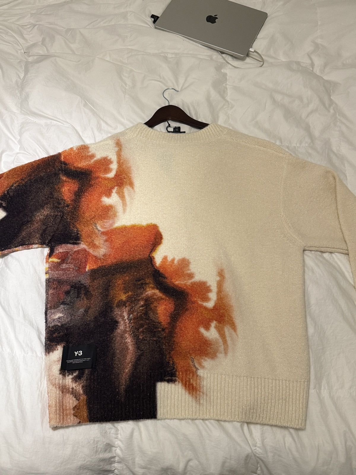 Adidas × Y-3 rare Y-3 x adidas Graphic Knit Cardigan Size US M / EU 48-50 / 2 - 2 Thumbnail