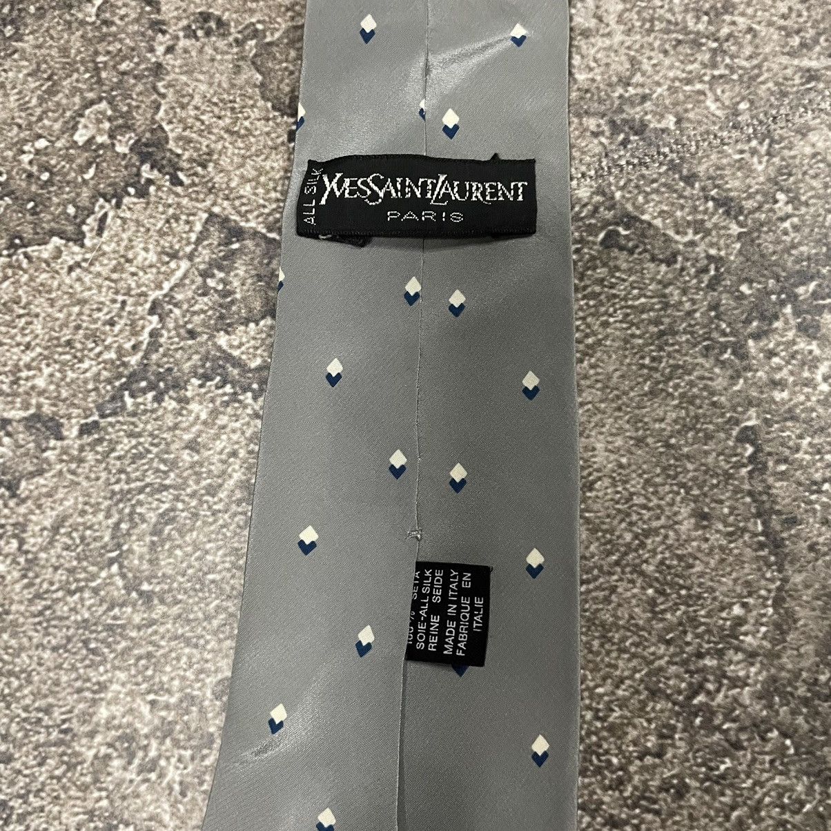 Vintage × Yves Saint Laurent Rare Vintage Monogram Yves Saint Laurent Tie 90’s Size ONE SIZE - 7 Thumbnail