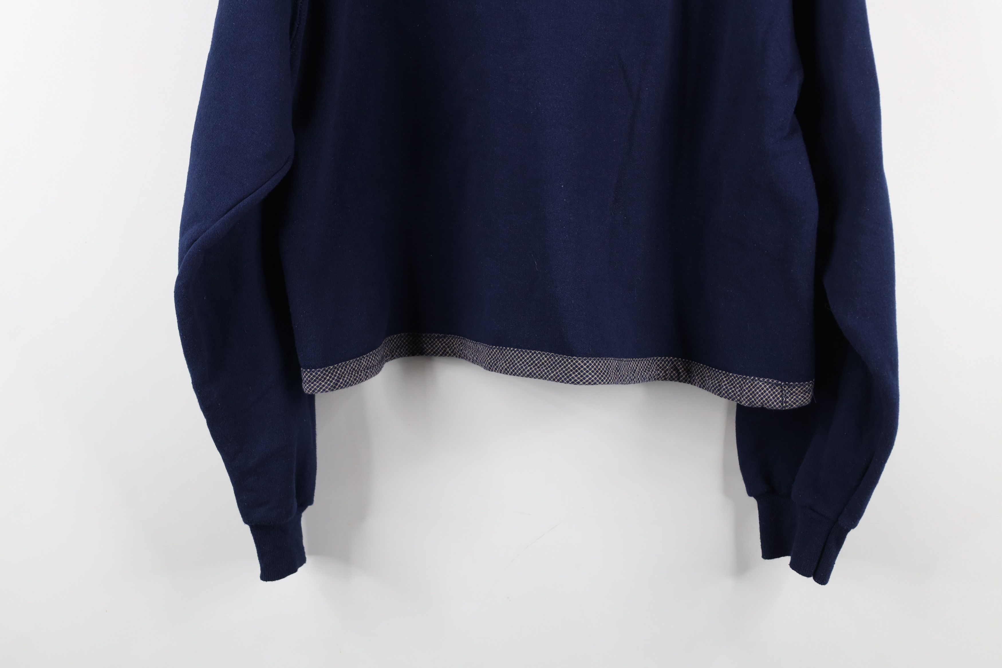 Vintage Vintage 90s Streetwear Cropped USA Flag Sweatshirt Blue Size M / US 6-8 / IT 42-44 - 14 Thumbnail