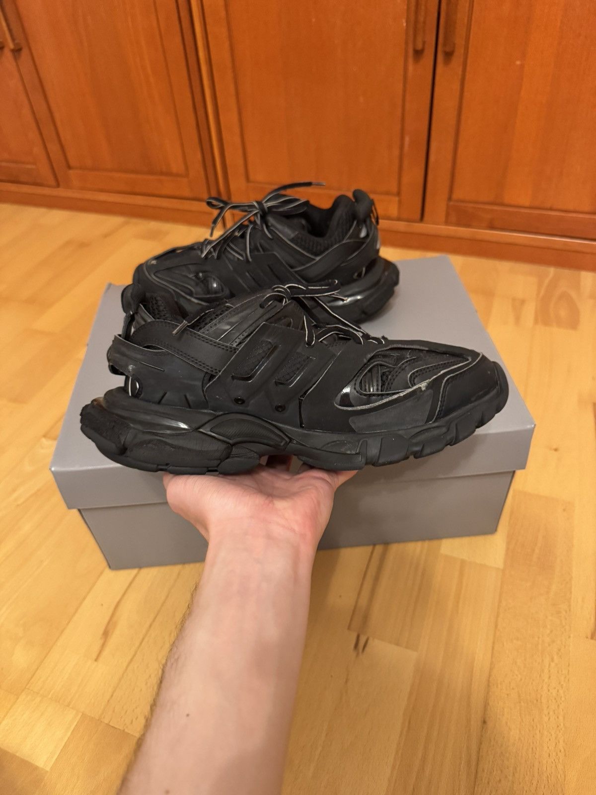 Balenciaga Balenciaga Track Triple Black Size US 7 / EU 40 - 4 Thumbnail