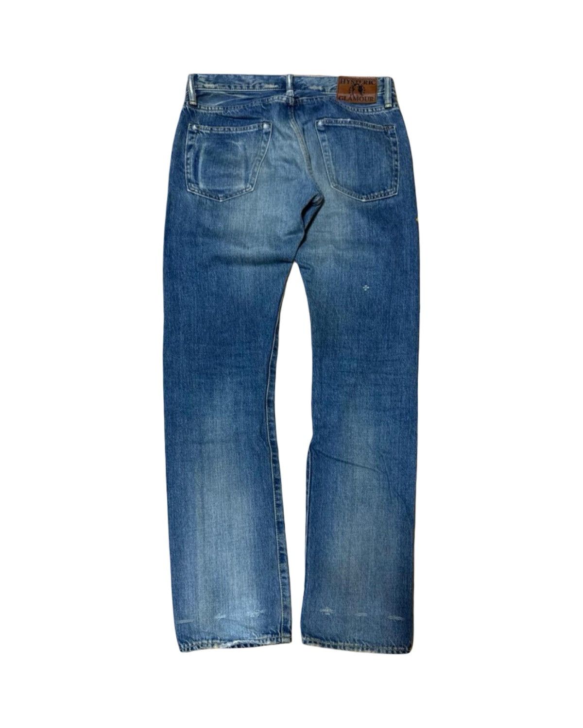 Hysteric Glamour Multi Print Patch Work Selvedge Studded Denim Jeans Size US 30 / EU 46 - 3 Thumbnail