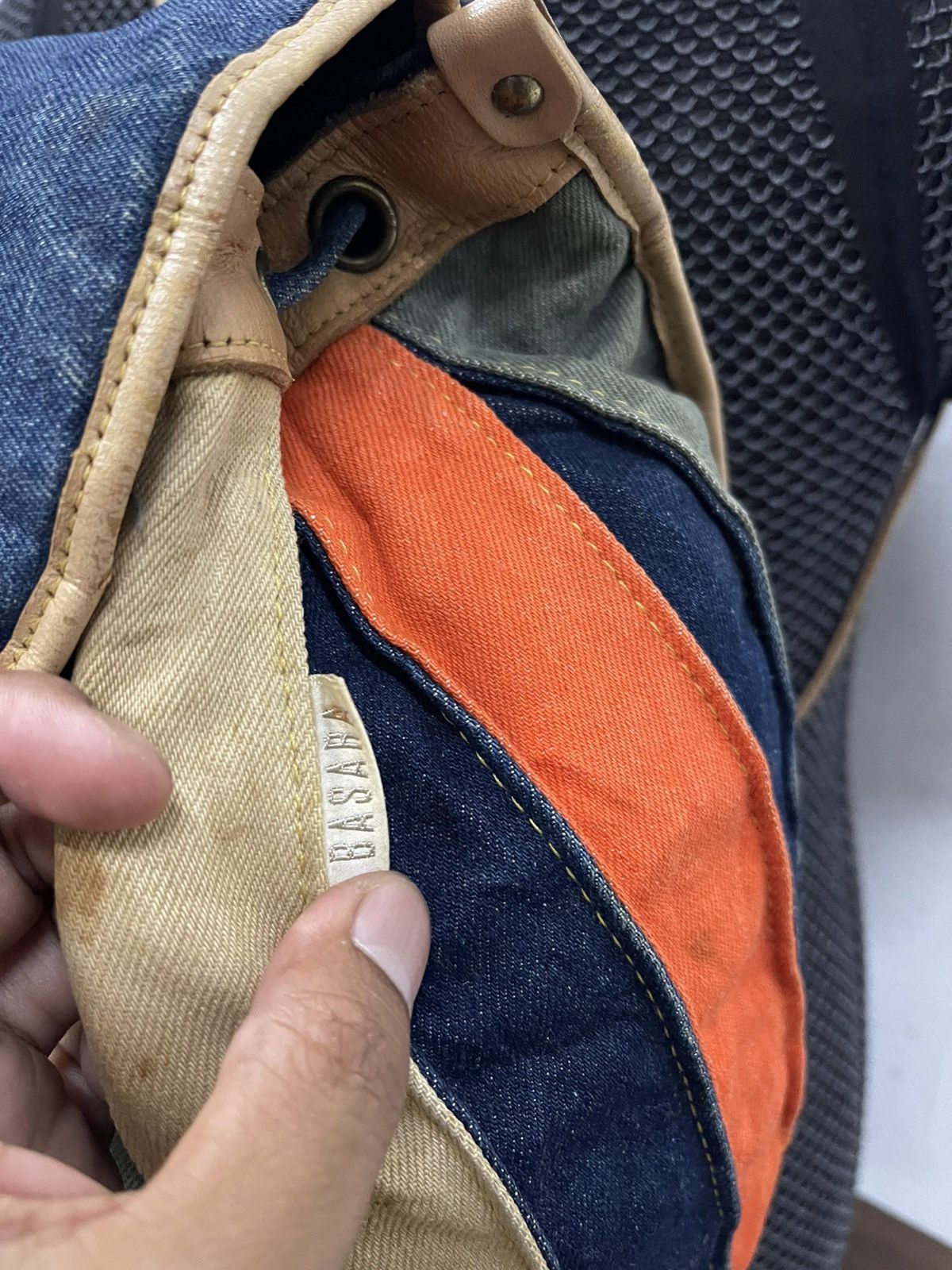 Japanese Brand × Vintage Japan denim Pumpkin Rucksack Bag Size ONE SIZE - 7 Thumbnail