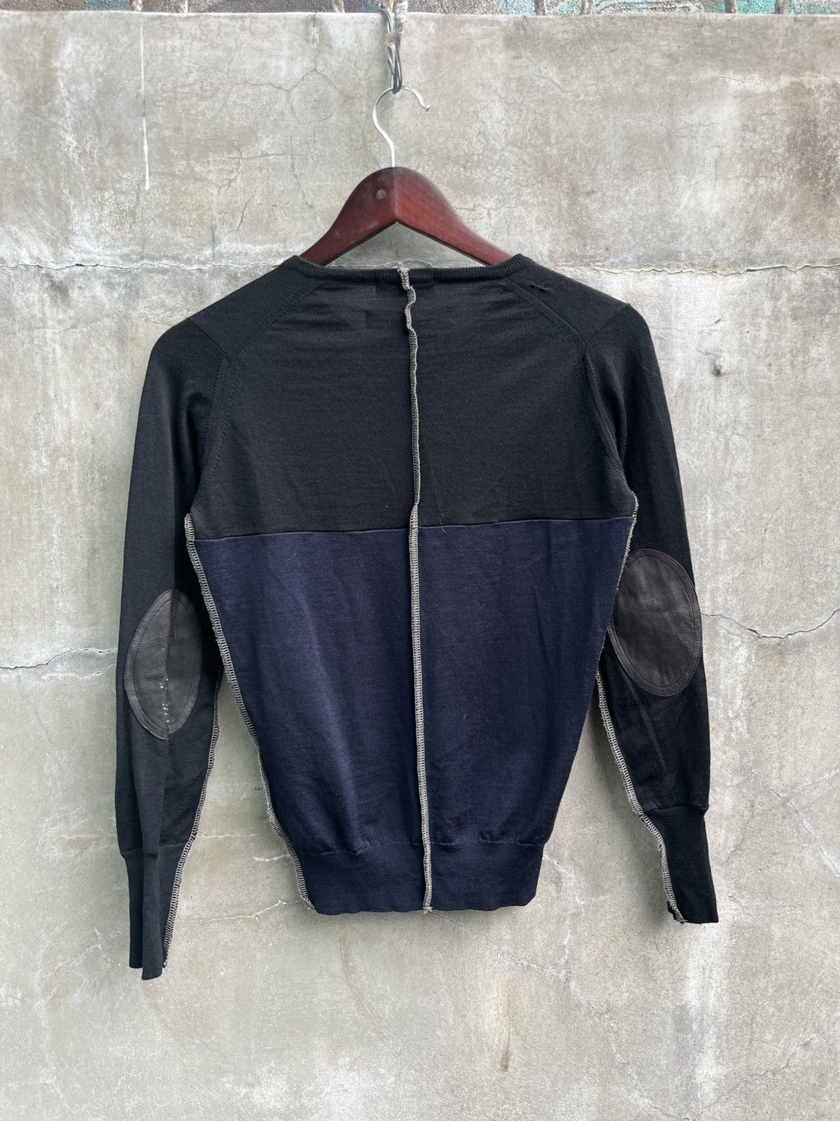 Junya Watanabe John Smedley AW10 Reverse Overlock Wool Sweater Size US S / EU 44-46 / 1 - 4 Thumbnail
