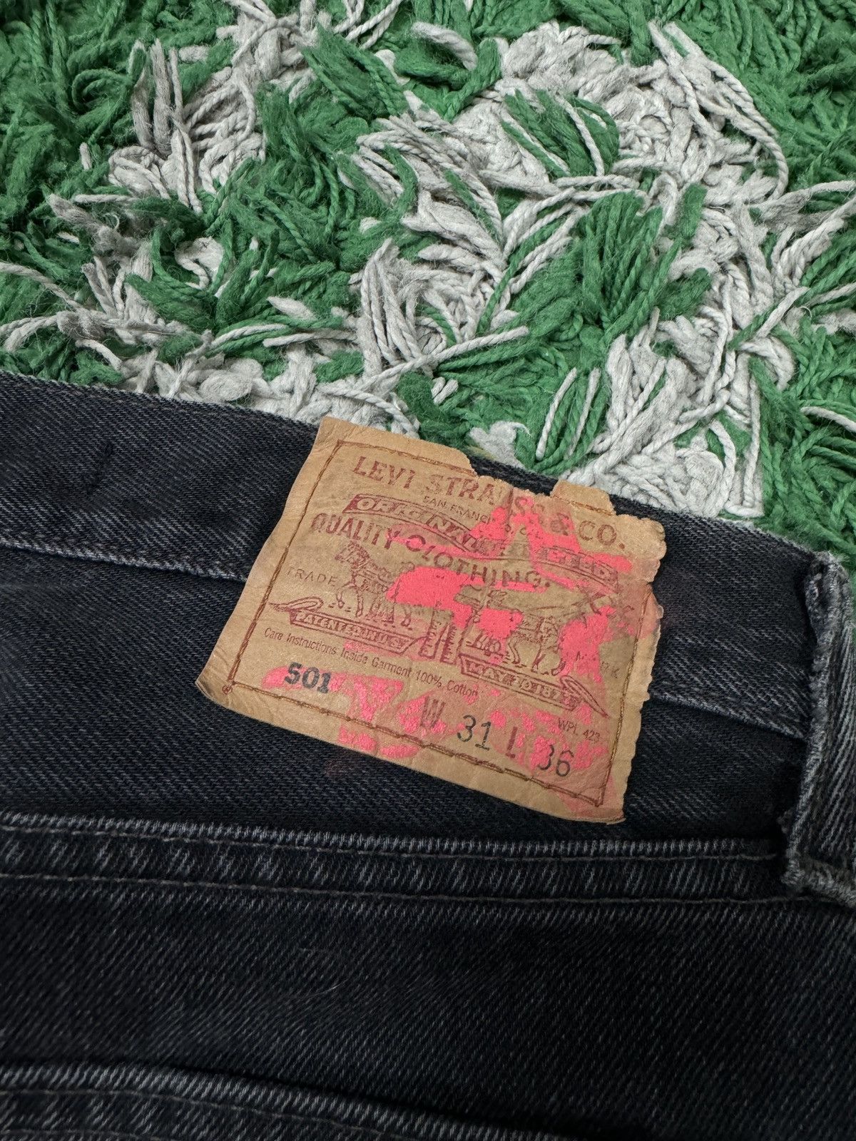 Sp5der Sp5der Black Red Grafiti Denim Size 31 Size US 31 - 5 Thumbnail