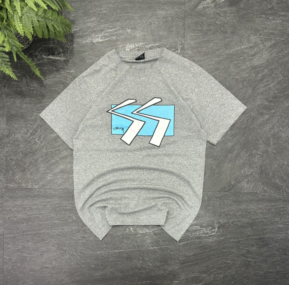 Stussy 00s Vintage Stussy Streetwear Lightning Big Logo Print Size US S / EU 44-46 / 1 - 1 Thumbnail