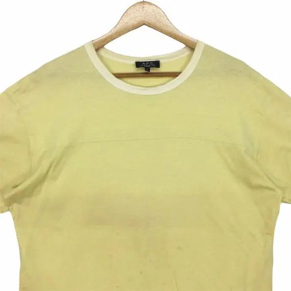 A.P.C. Vtg A.P.C Rue De Fleurus Paris Ringer Yellow Tee Shirt APC Size US M / EU 48-50 / 2 - 2 Thumbnail