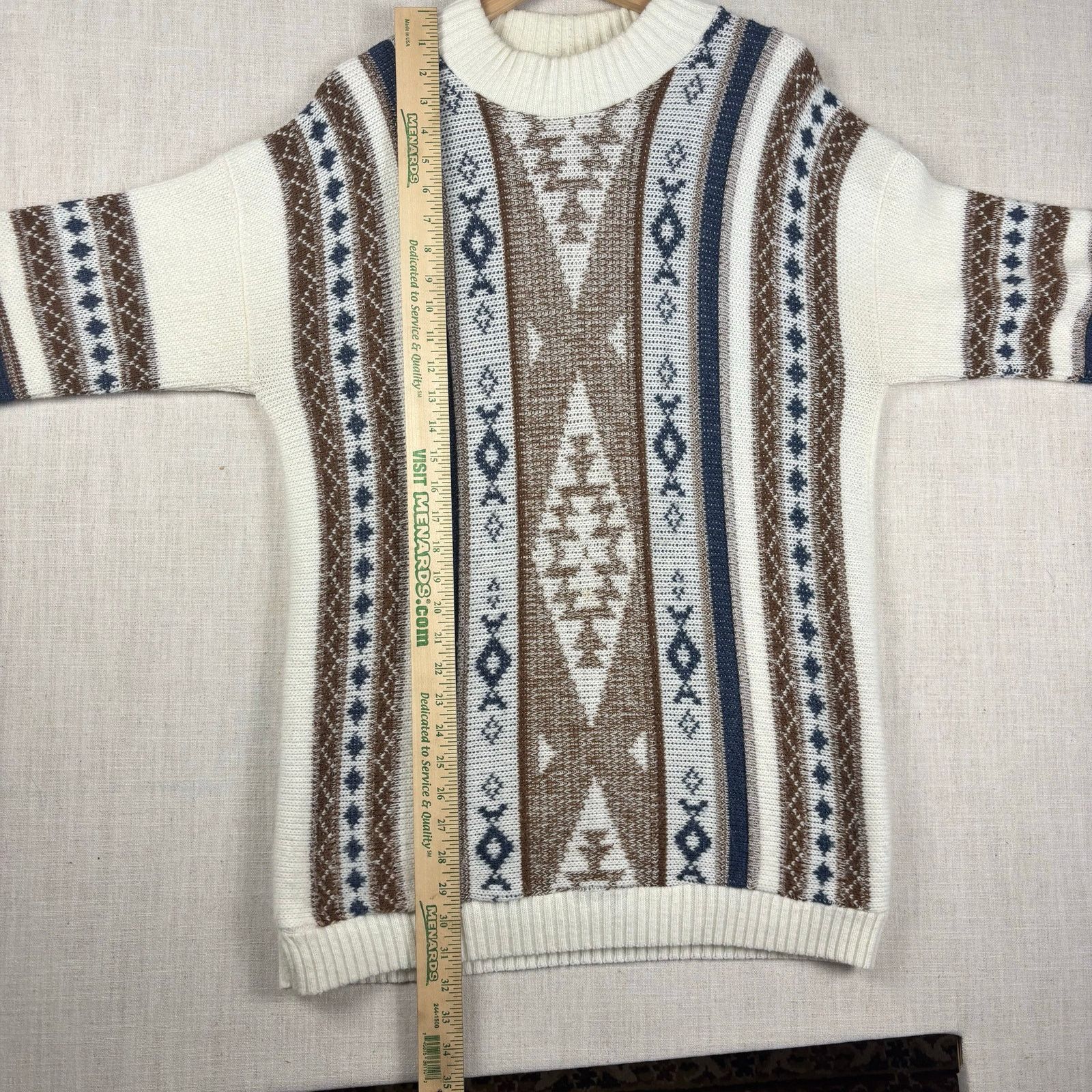 Other Vintage Abstract Aztec Geometric Clifton Place Med Sweater Size US M / EU 48-50 / 2 - 7 Thumbnail