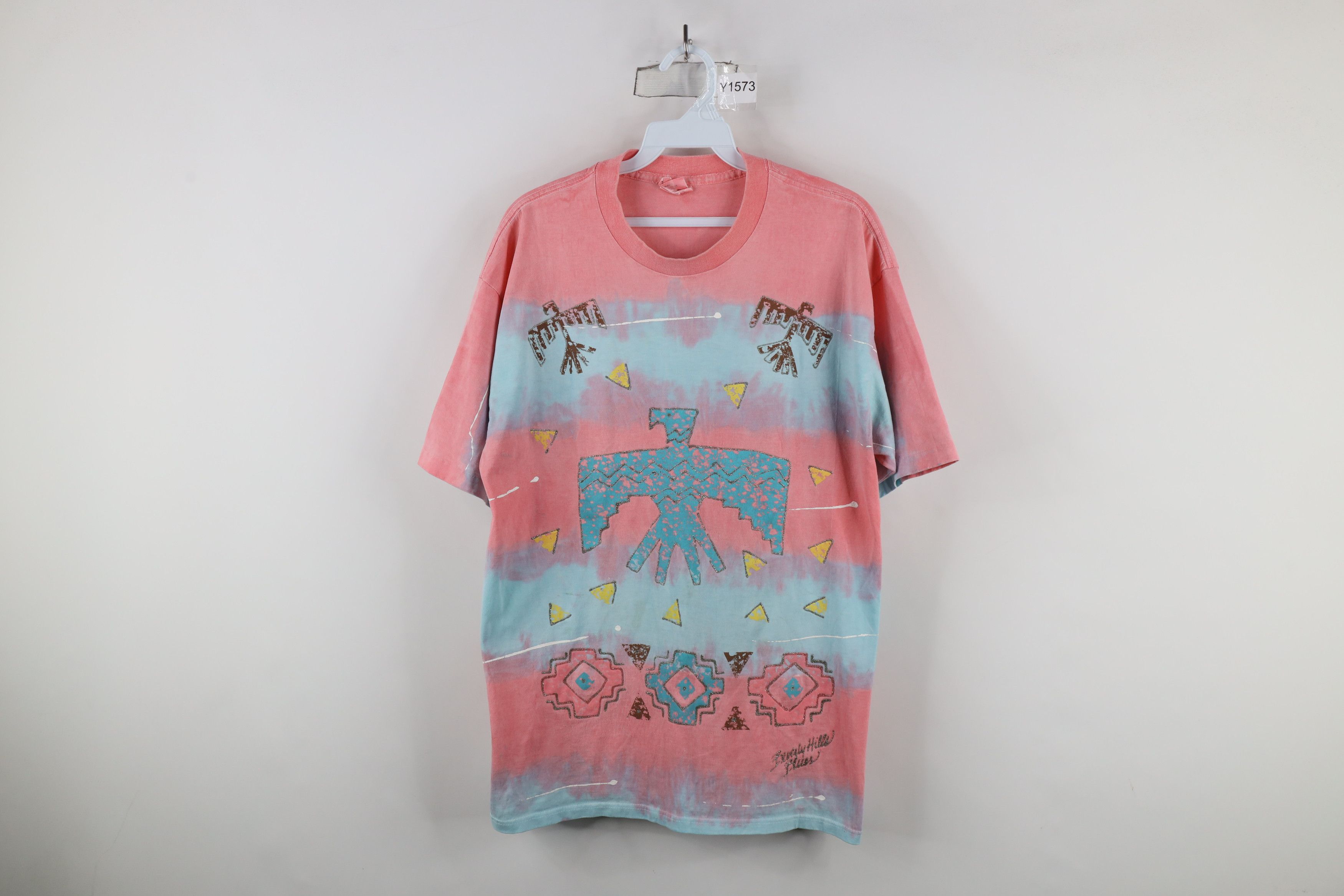 Vintage Vintage 90s Streetwear Eagle Beverly Hills Blues T-Shirt USA Size ONE SIZE - 1 Thumbnail