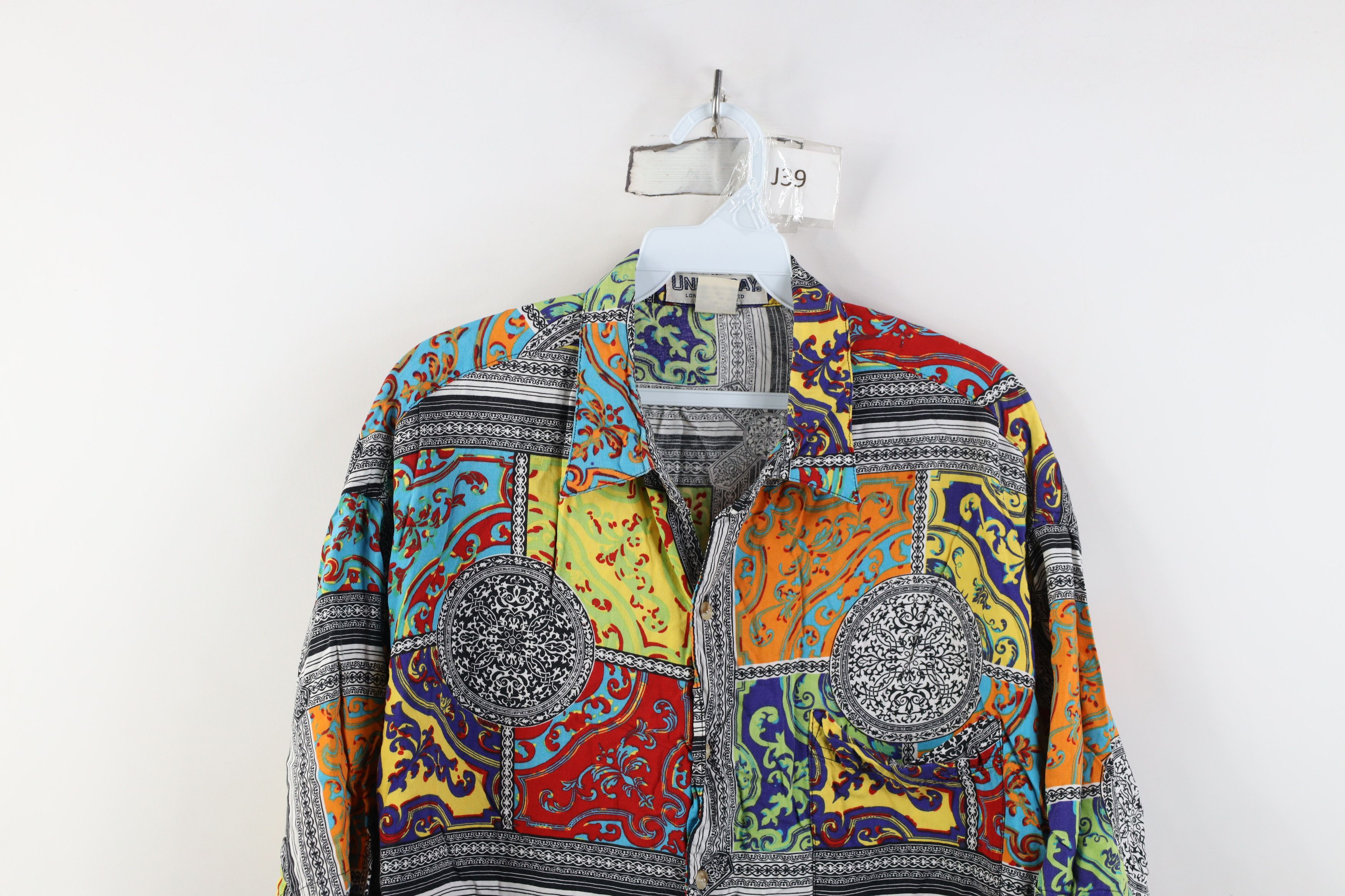 UNIONBAY Vintage 90s Unionbay Surfing Geometric Button Shirt Size US L / EU 52-54 / 3 - 2 Thumbnail