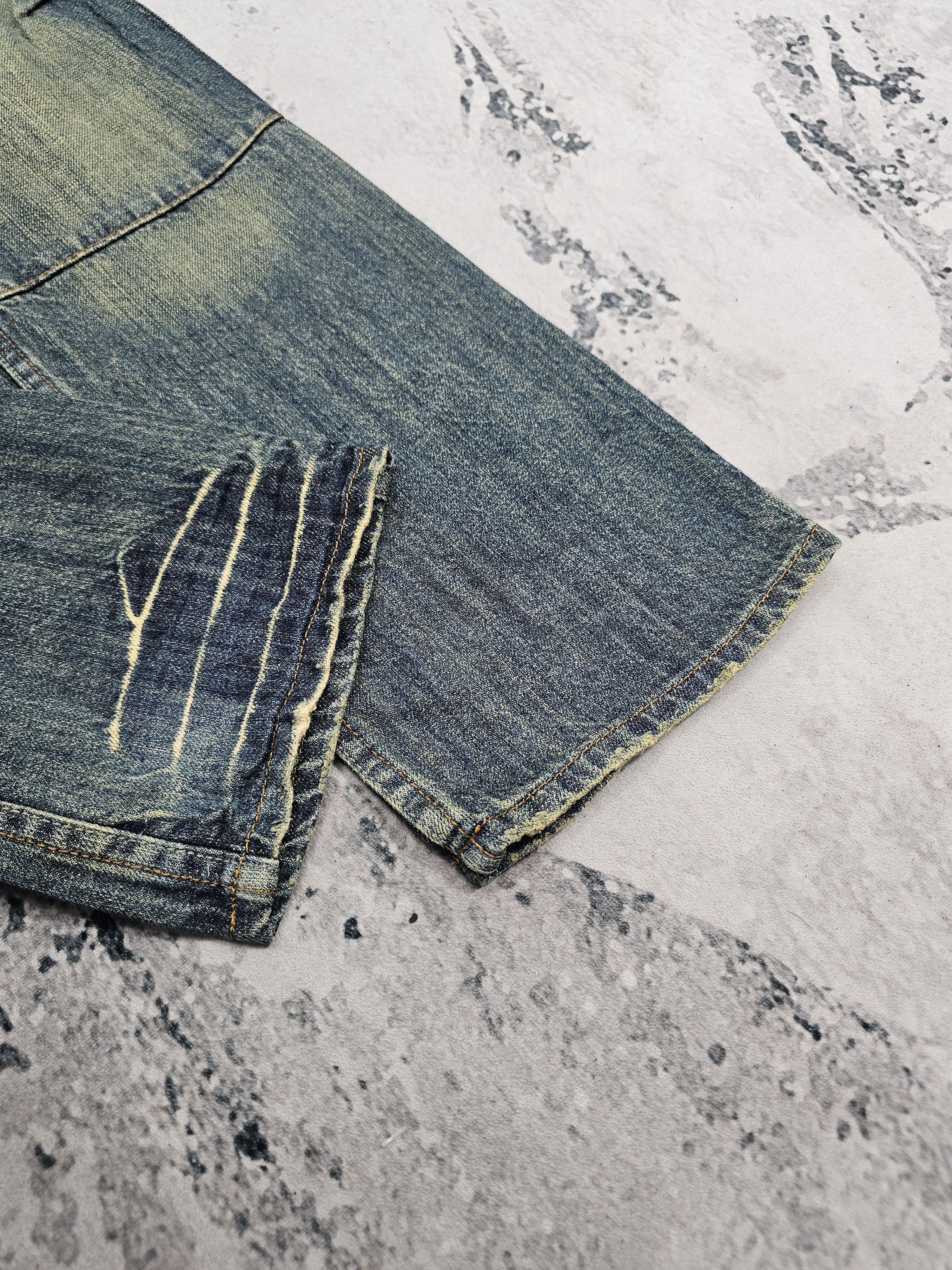 Japanese Brand ROLLIN Multi Bush Pocket Punk Bondage Design Jeans JB0314 Size US 32 / EU 48 - 7 Thumbnail