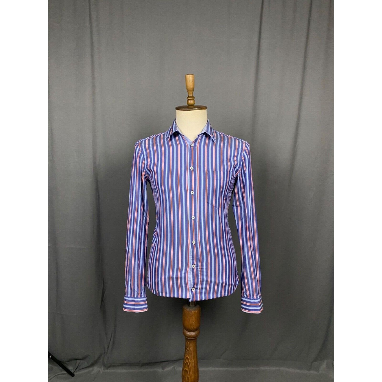 Dolce & Gabbana Dolce&Gabbana Old Money Style Men's Blue Striped Longsleeve Size US M / EU 48-50 / 2 - 3 Thumbnail