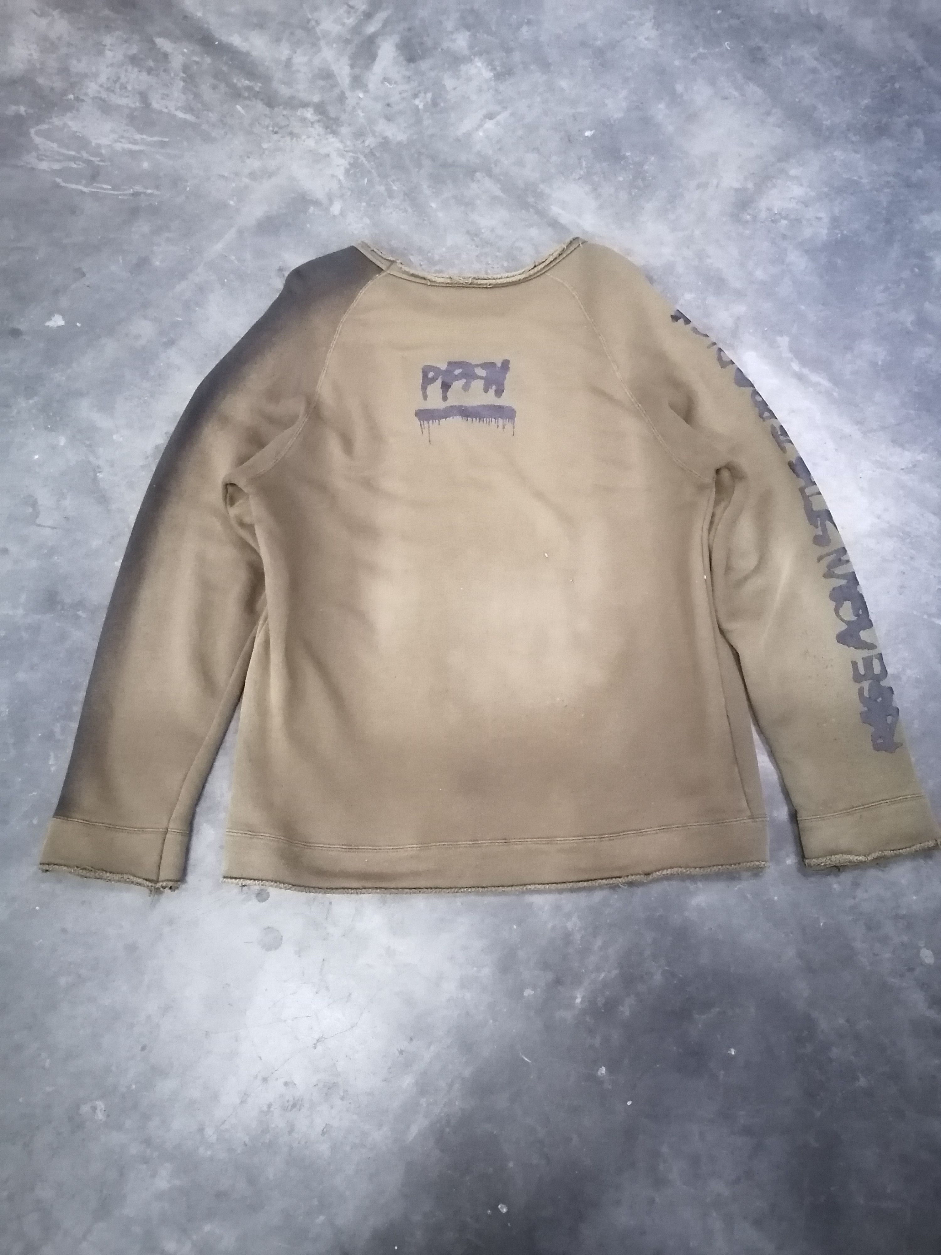 Japanese Brand Trashed Faded PPFM Rage Against The Terrorist Sweatshirt Size US S / EU 44-46 / 1 - 1 Thumbnail