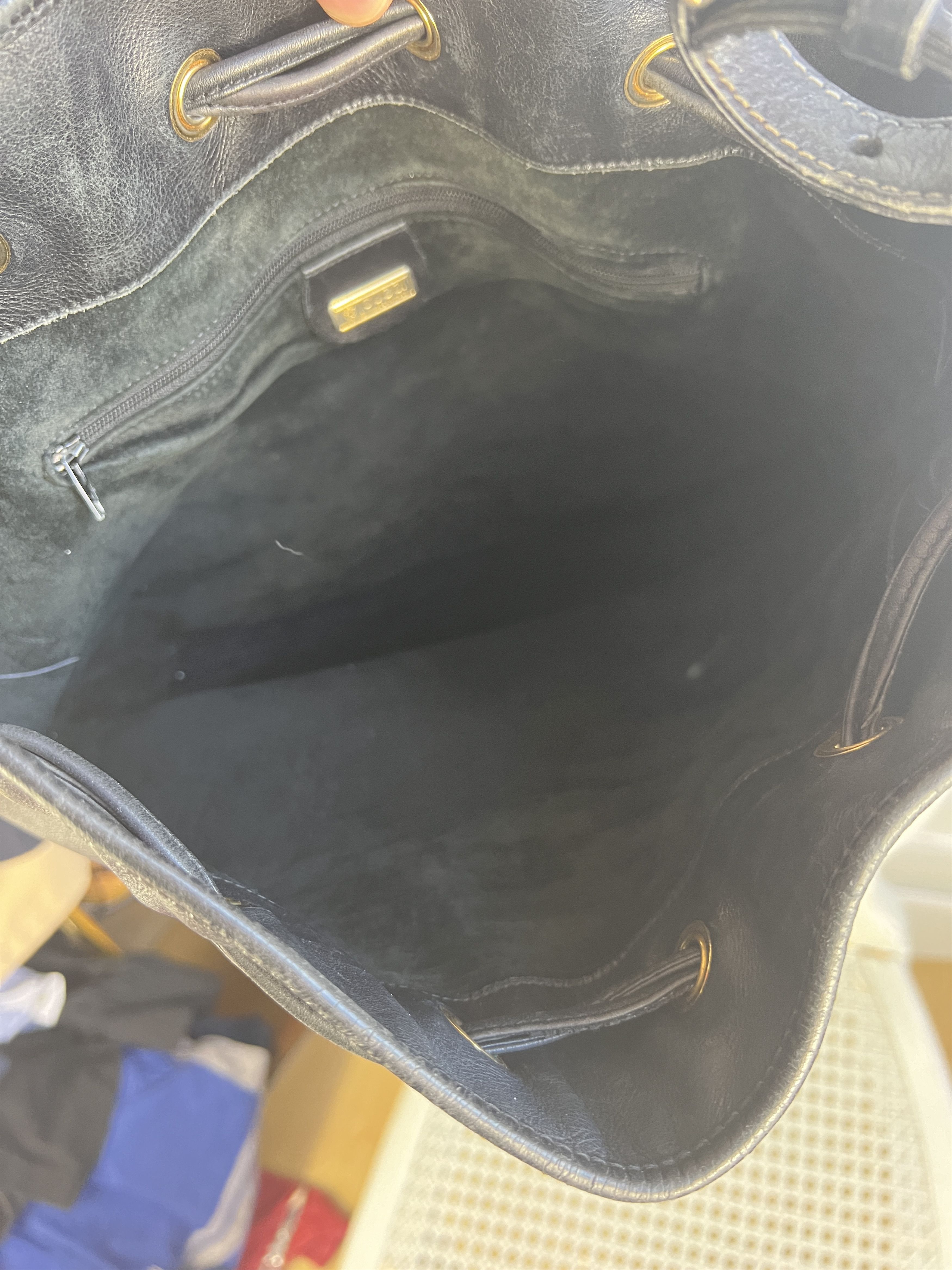 Gucci VINTAGE GUCCI SHOULDER BUCKET BLACK BAG Size ONE SIZE - 9 Thumbnail