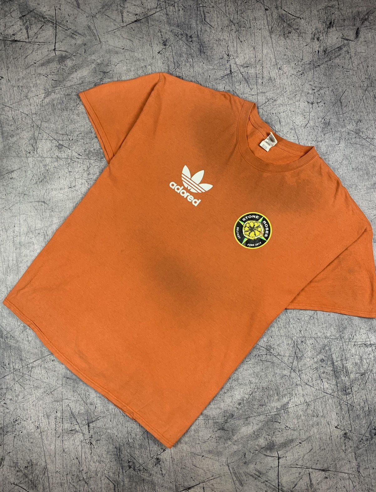 Band Tees Rock Tees Streetwear Stone Roses Adored Rock Band Tour Tee graphic like adidas Grailed