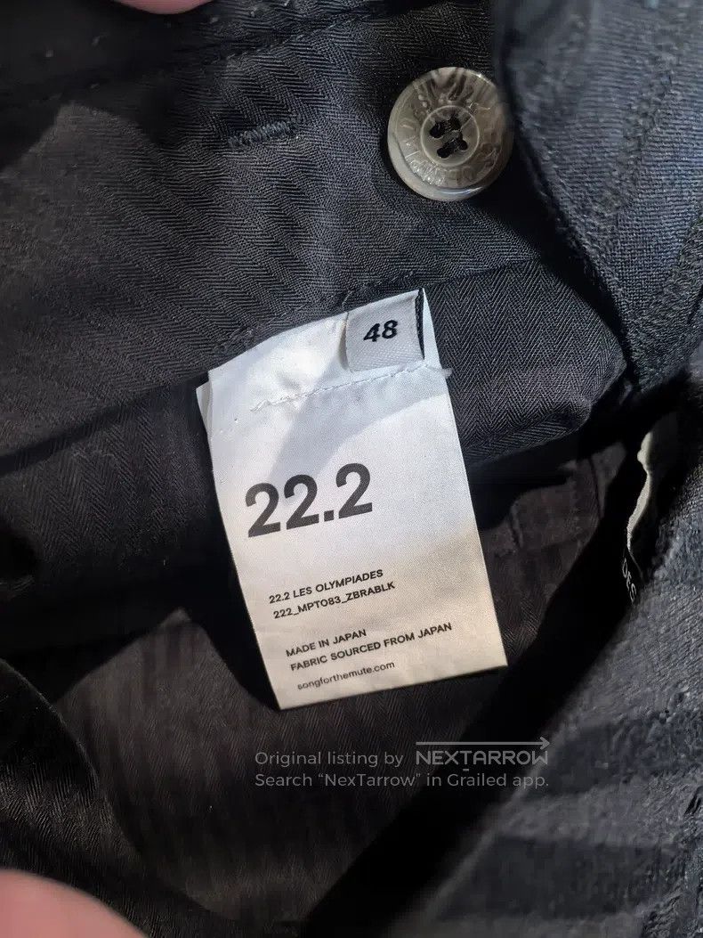 Song For The Mute Song For The Mute Black textured men's pants Size US 32 / EU 48 - 7 Thumbnail