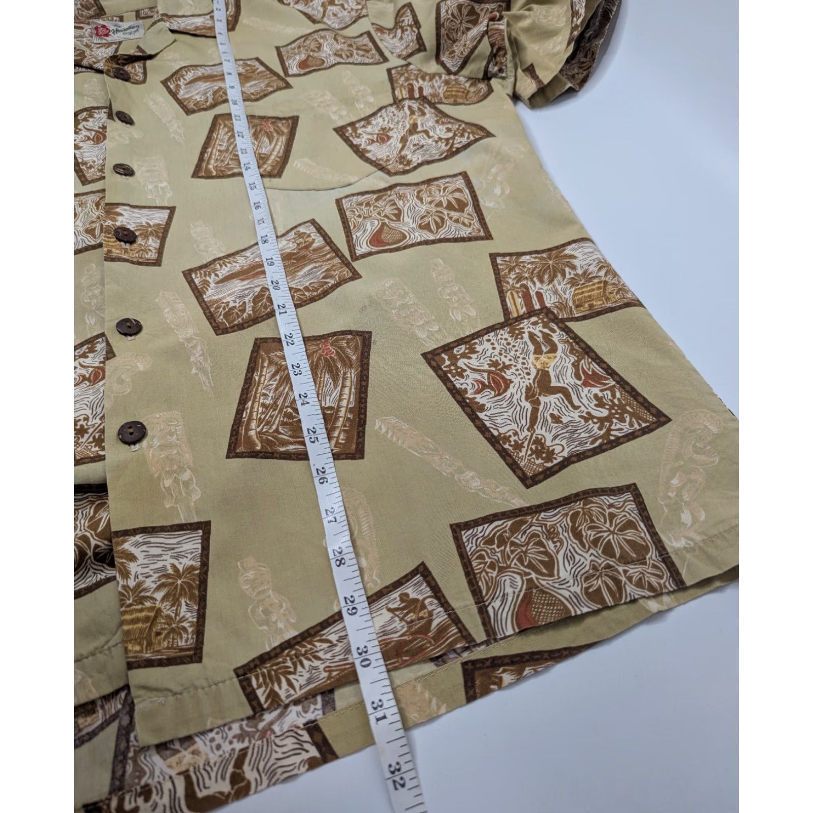 Hilo Hattie Hilo Hattie Hawaiian Shirt Mens XL Beige Brown Floral Short Sleeve Button-Up Vacation Camp Size US XL / EU 56 / 4 - 6 Thumbnail