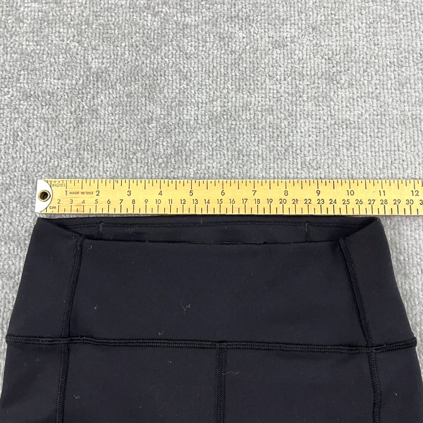 Lululemon Lululemon In Movement Crop Leggings Womens Size 4 19" Black Everlux Athletic Activewear Size 27" / US 4 / IT 40 - 5 Thumbnail