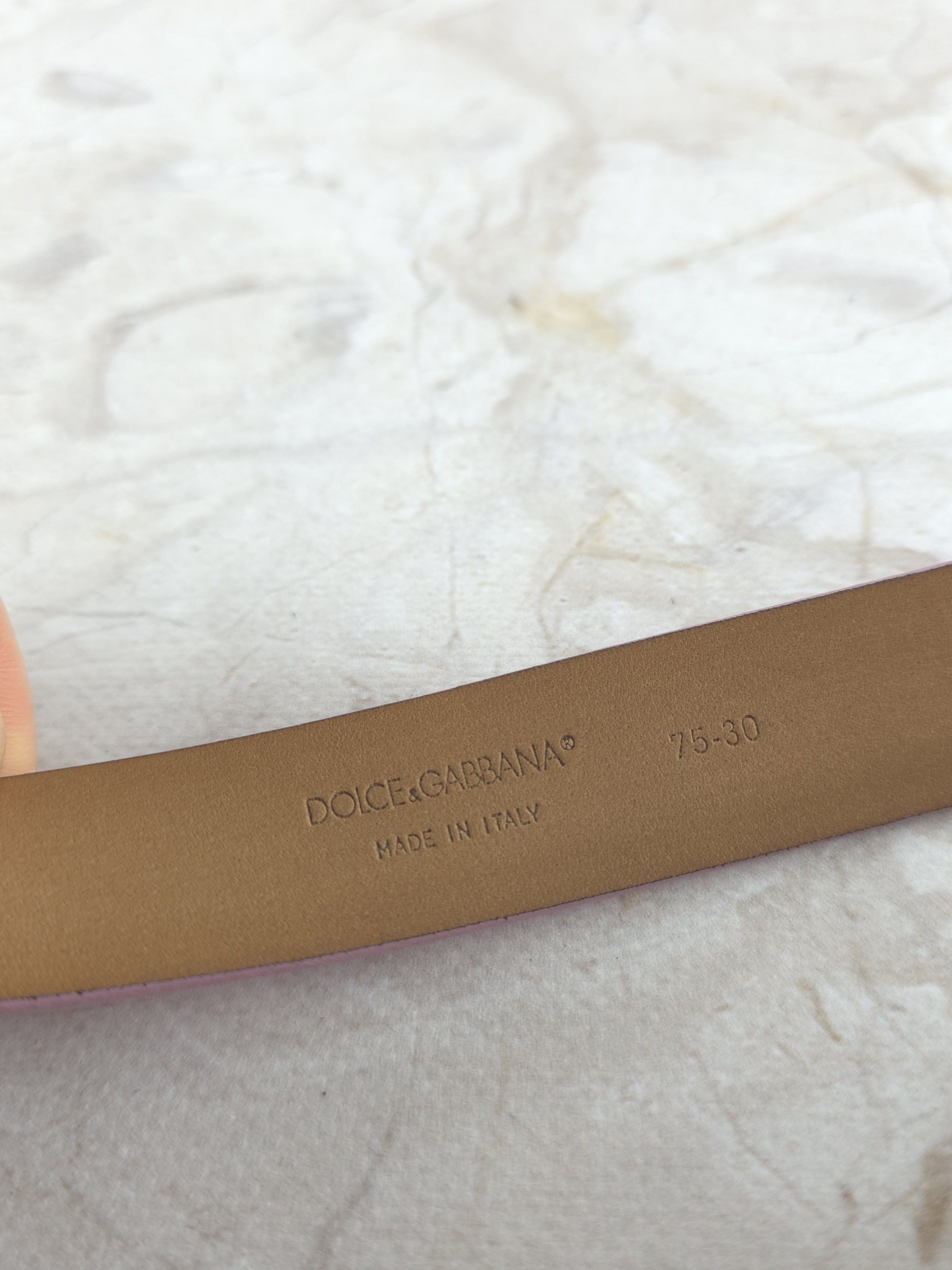 Dolce & Gabbana Dolce & Gabbana Archive Vintage buckle belt pink Size ONE SIZE - 6 Thumbnail