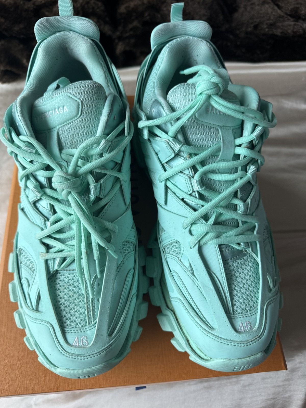 Balenciaga Track Sneakers in Recycled Mint