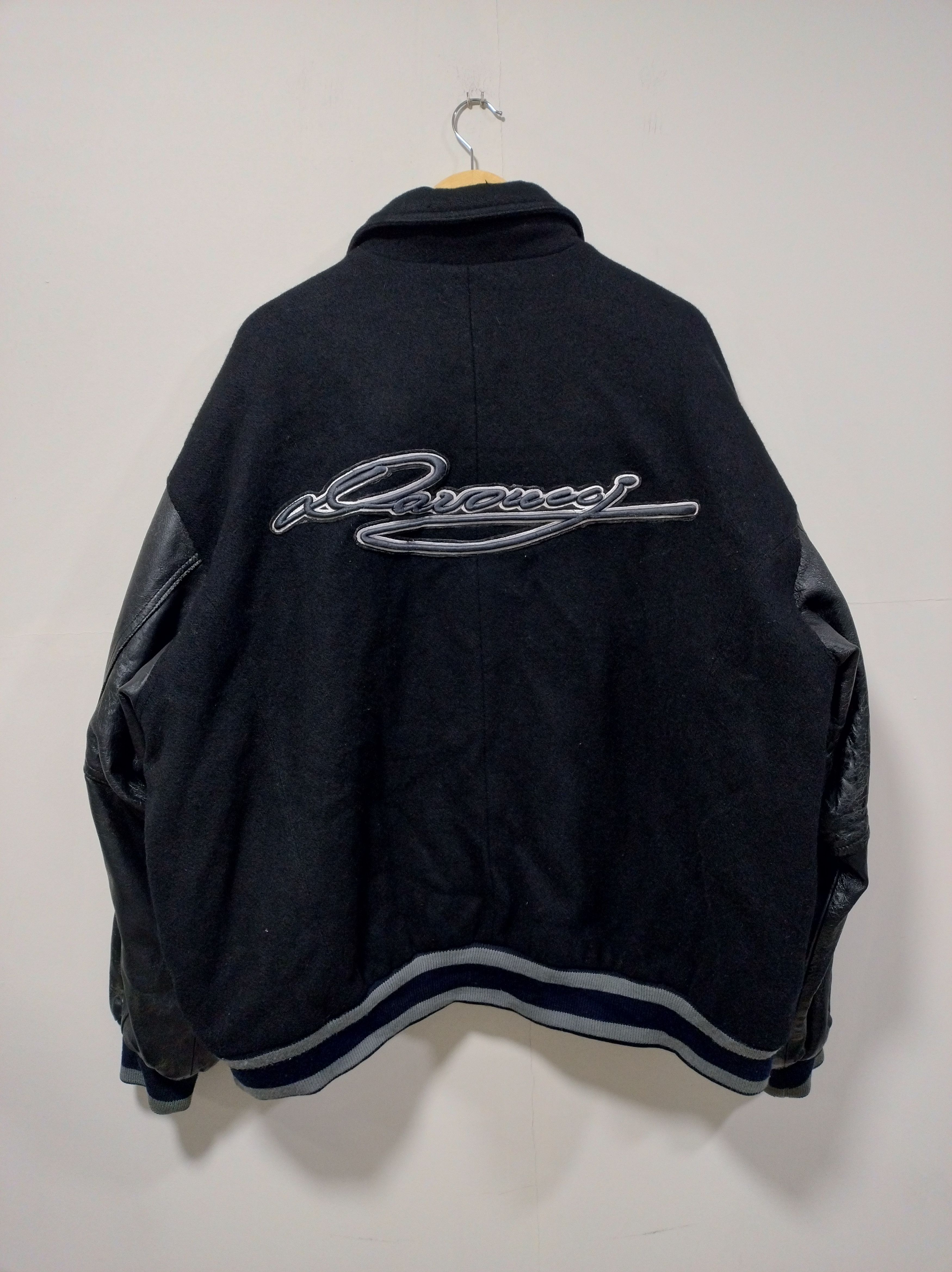 Other Davoucci "Authentic Style 89" Varsity Jacket Leather & Wool Size US XXL / EU 58 / 5 - 4 Thumbnail